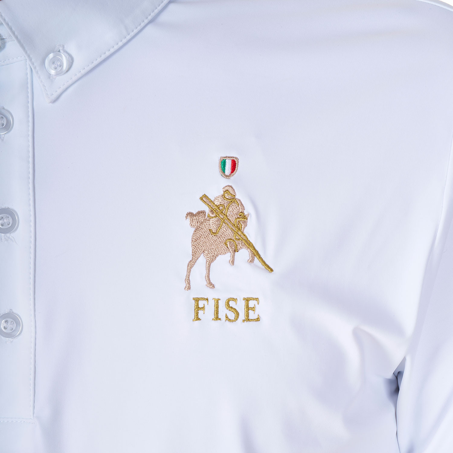 Herren-Turnierpolo X FISE
