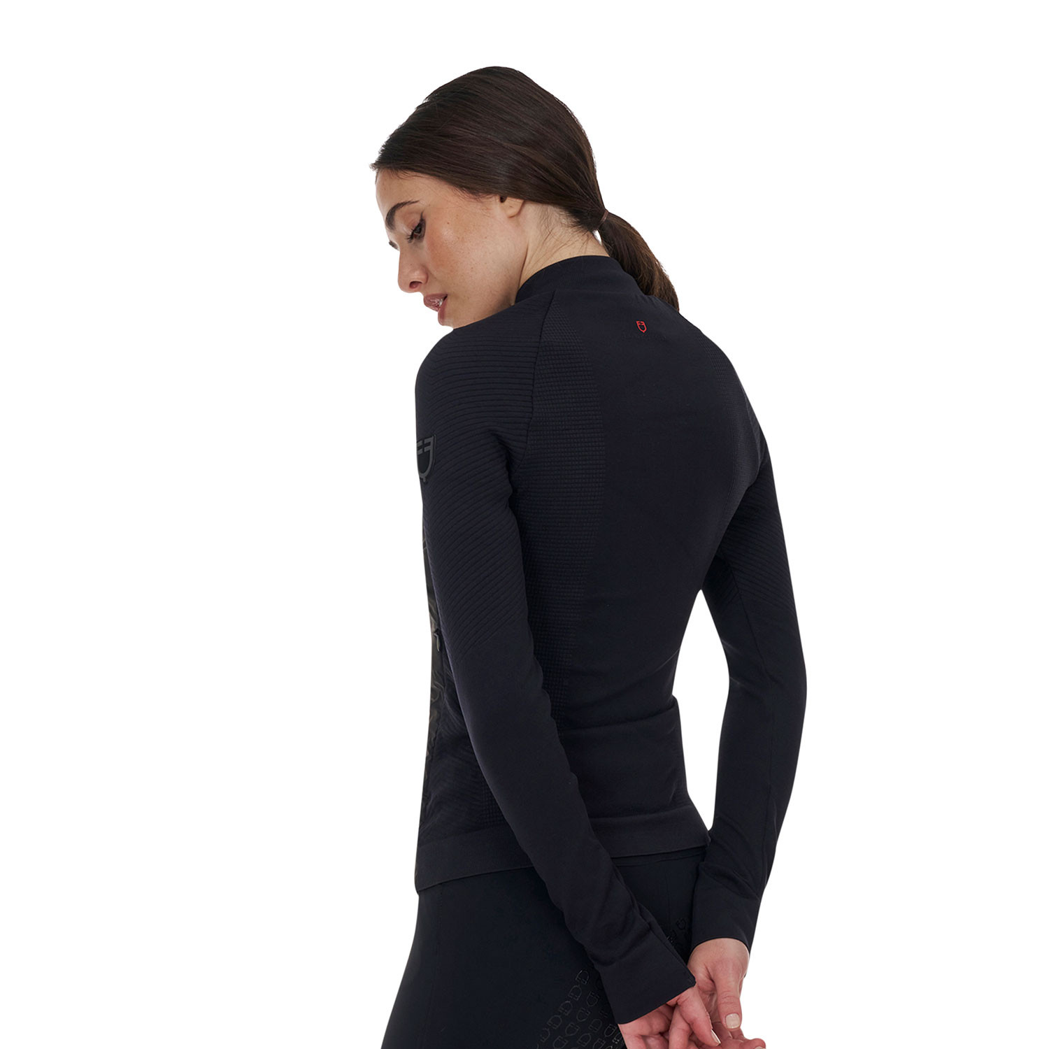 Damen RIDERTECHNOLOGY Hybrid-Steppjacke Nylon+Strick mit durchgehendem Reißverschluss