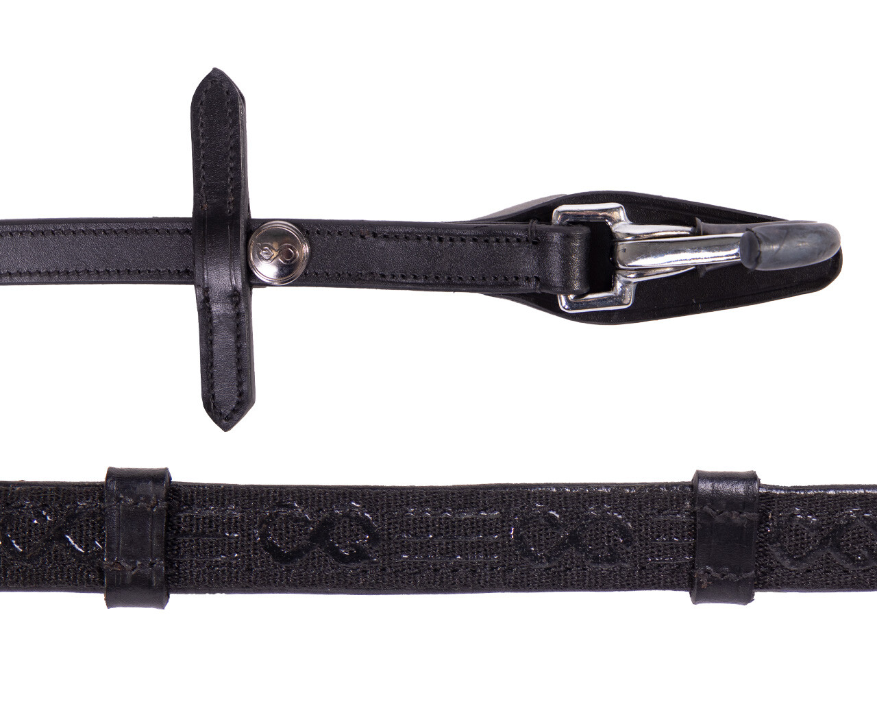 Reins FayRein with clip + stops(12.5cm)