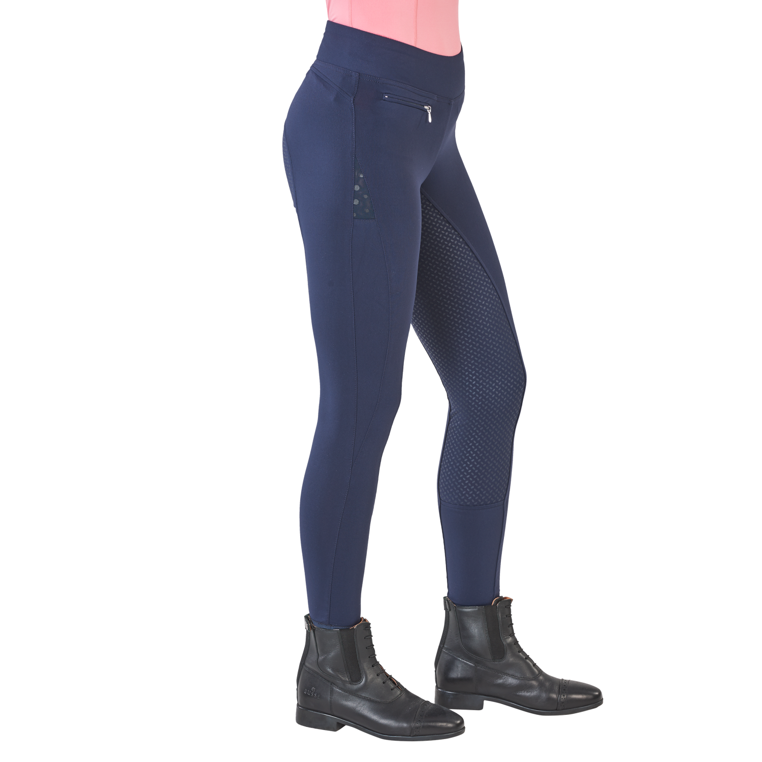 Reitleggings Damen Epic Fit Lace mit Vollgrip