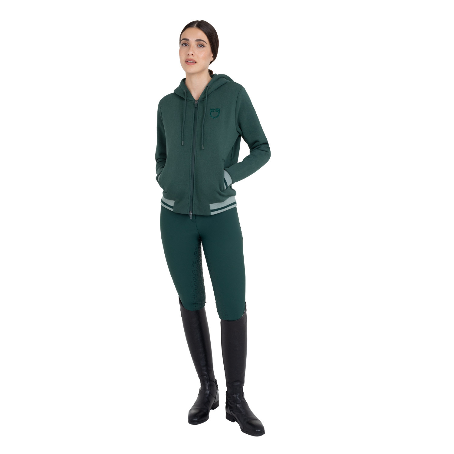 Damen-Kapuzenjacke mit Frontreißverschluss