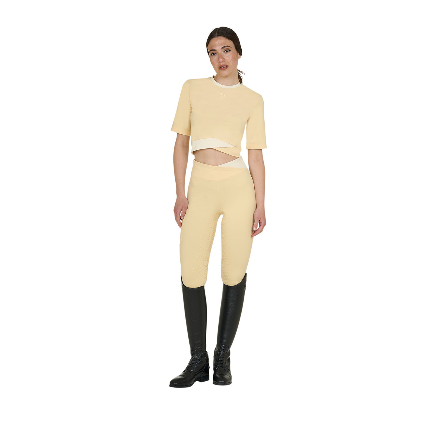 Cropped T-Shirt für Damen aus Funktionsmaterial