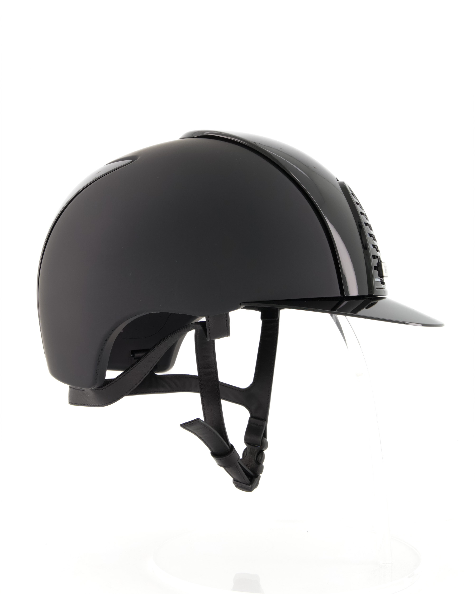 Reithelm Cromo 2.0 Textile Polo mit Polish Front u. Rear matt in schwarz