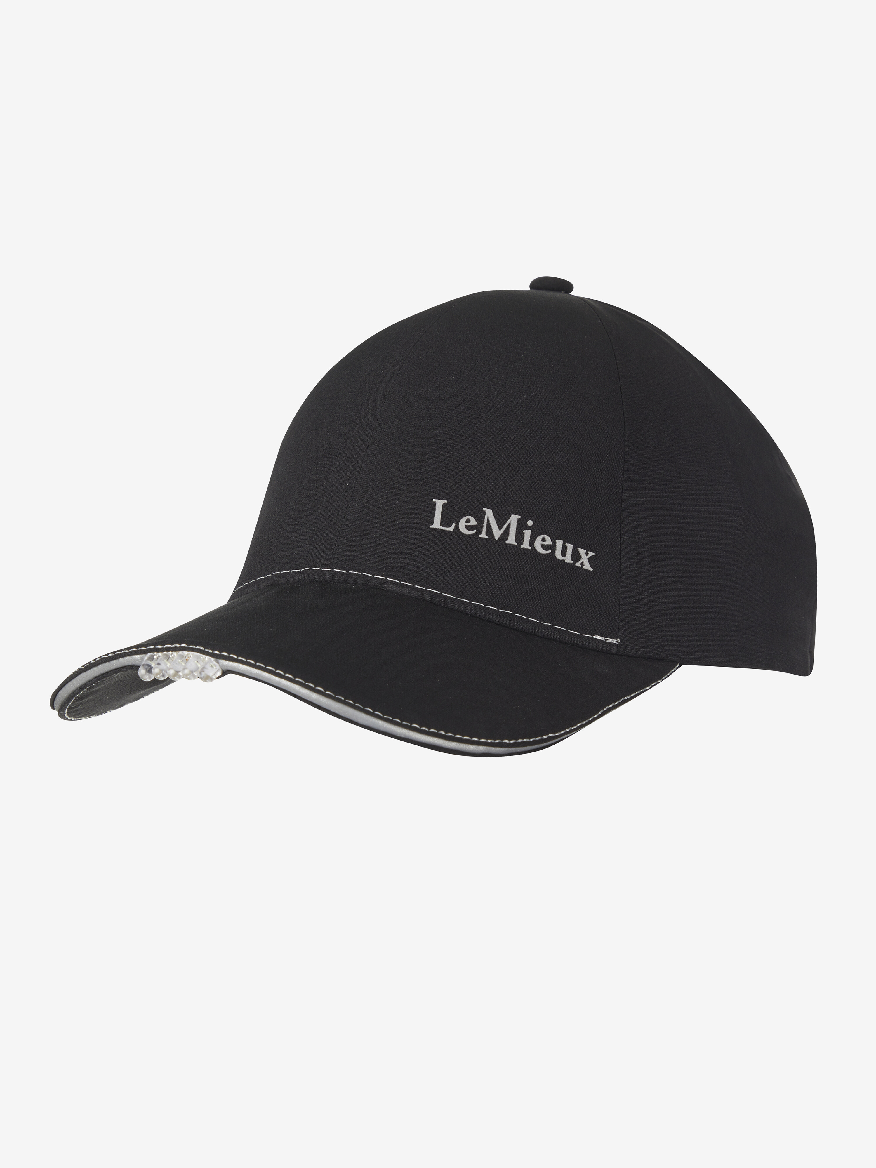Cap with lamp Black