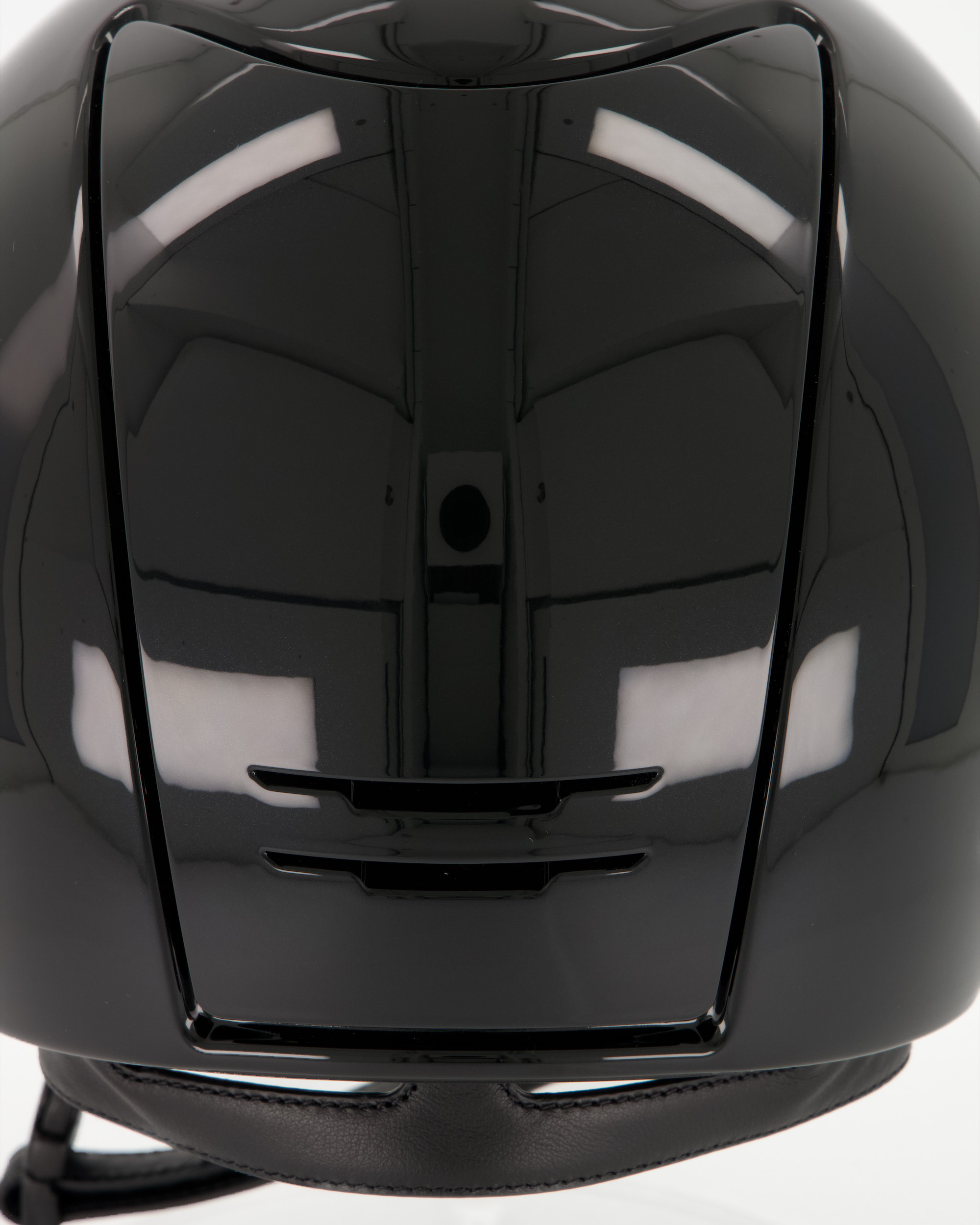 Riding helmet Cromo 2.0 Milano Satin Street Black Polo in black