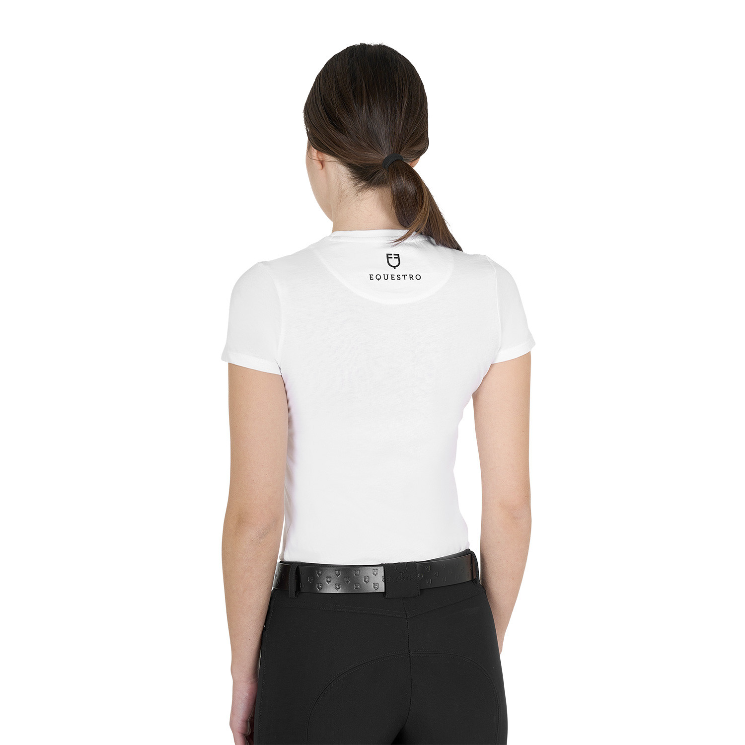 Ready To The Party Damen-Baumwoll-T-Shirt mit Strasssteinen