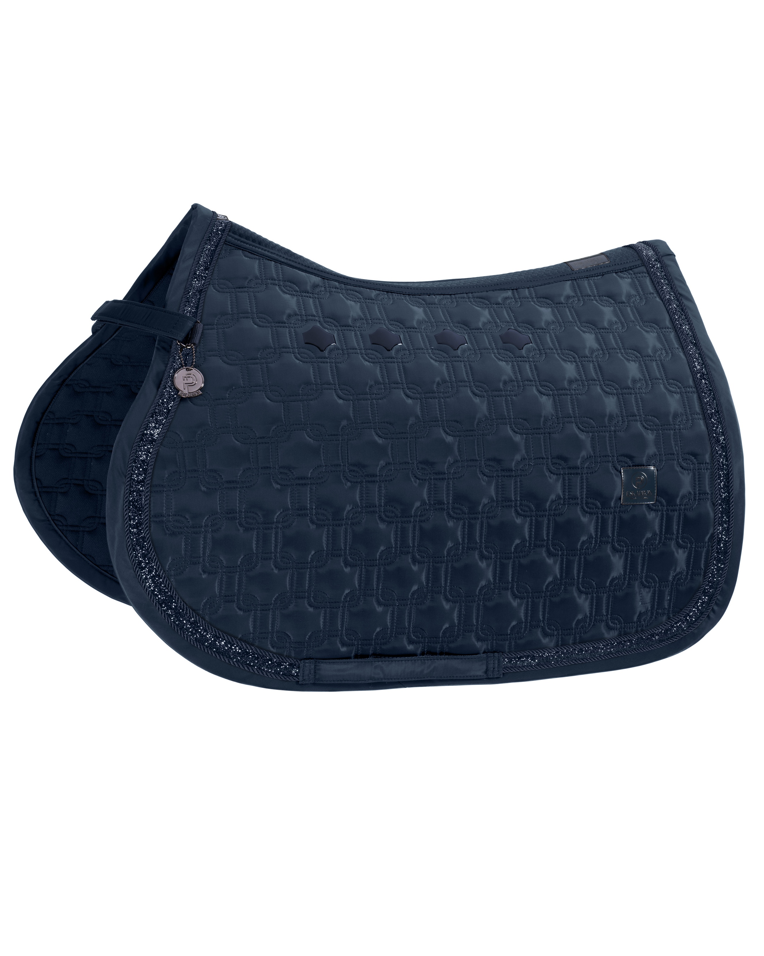Saddle pad Highgloss Chain Jewel Platinum