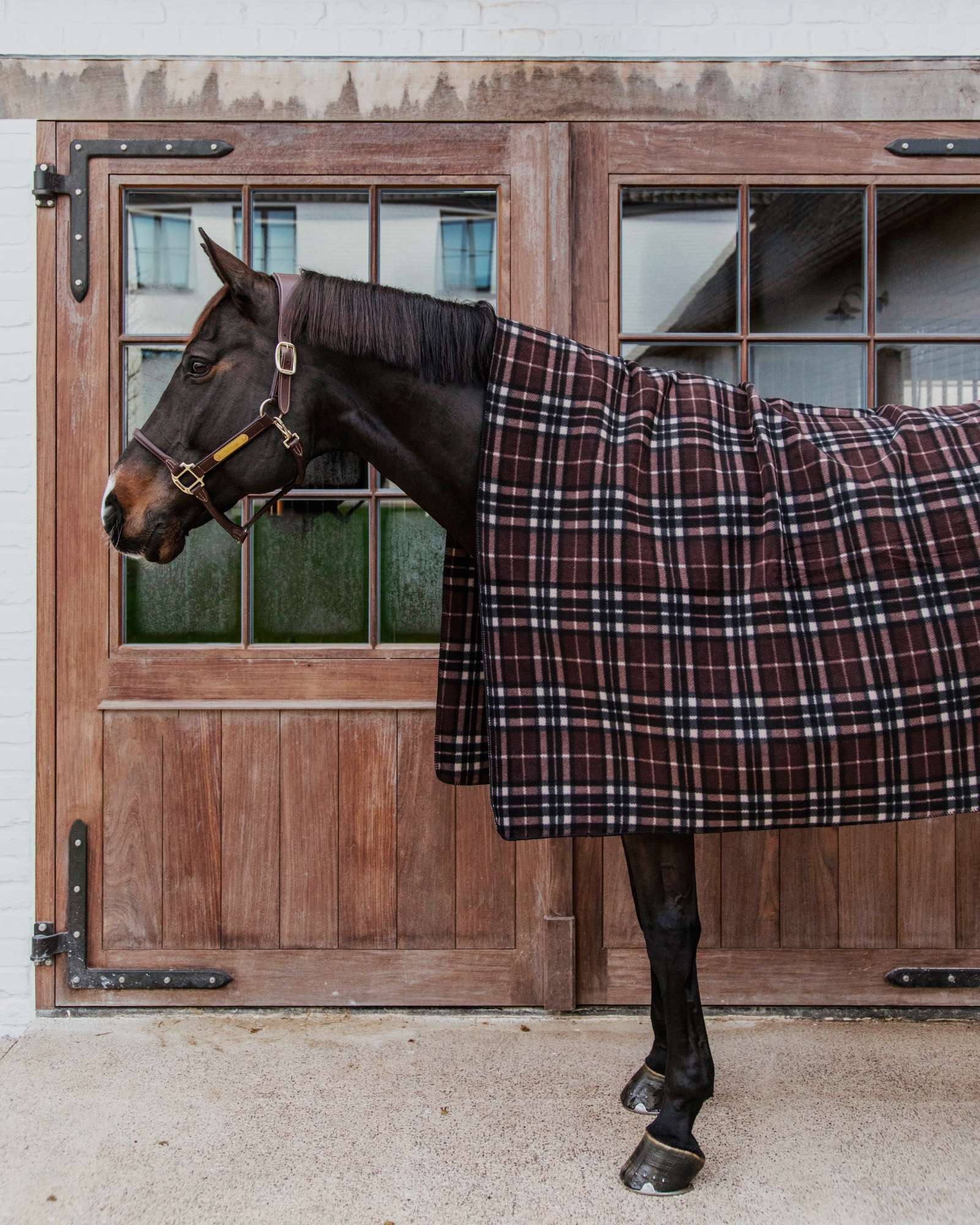 Fleece blanket Square Check Printing Heavy 210x200 cm