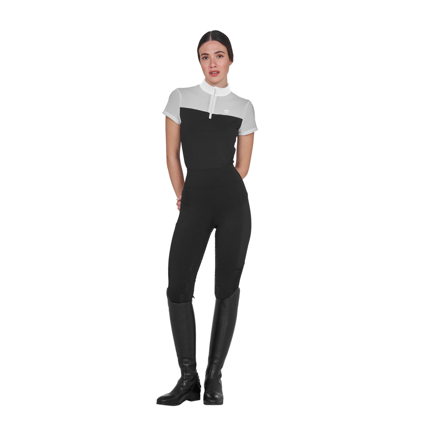 Damen-Trainingspolo mit Mesh-Einsätzen