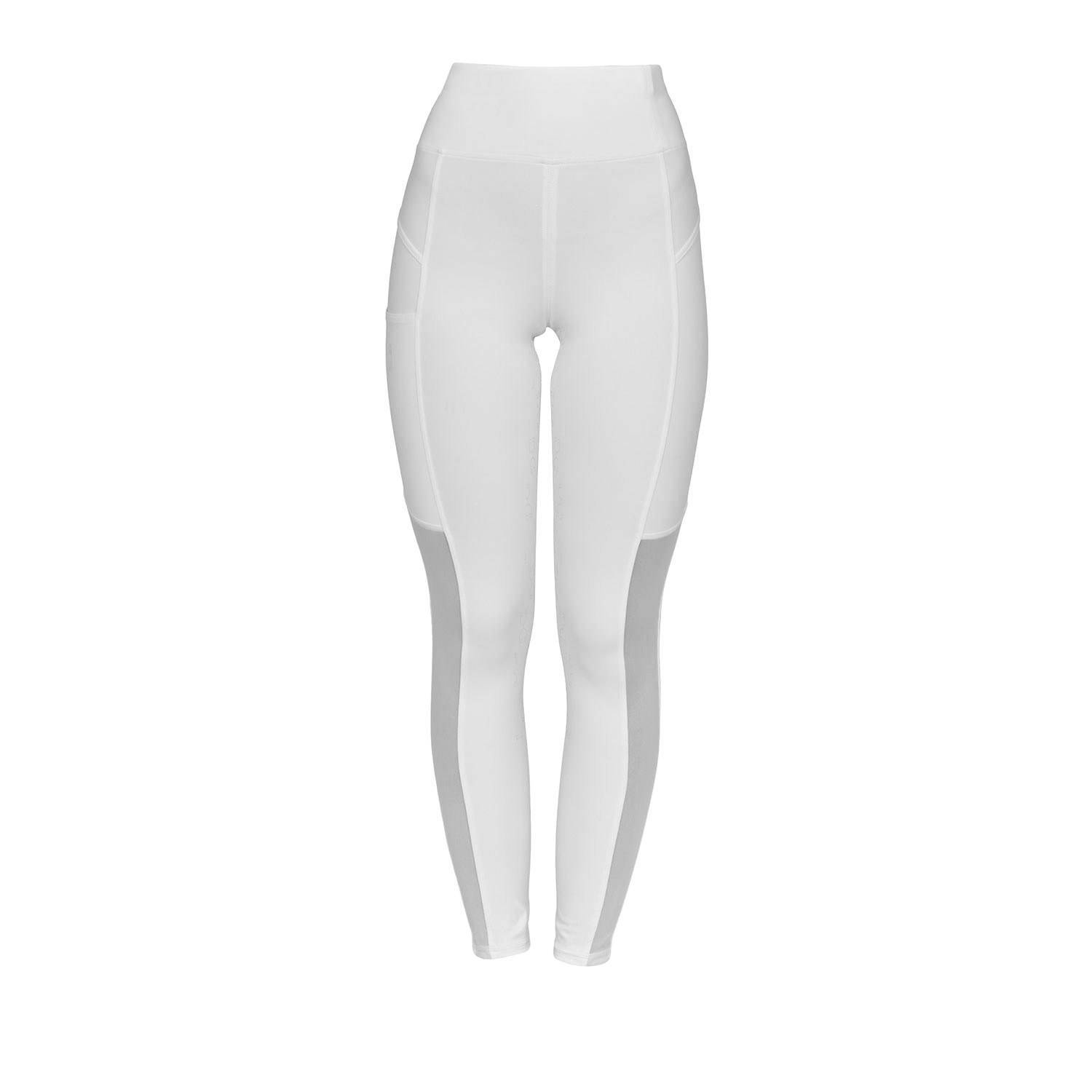 Schmale Damen-Leggings mit Micro-Mesh-Einsätzen