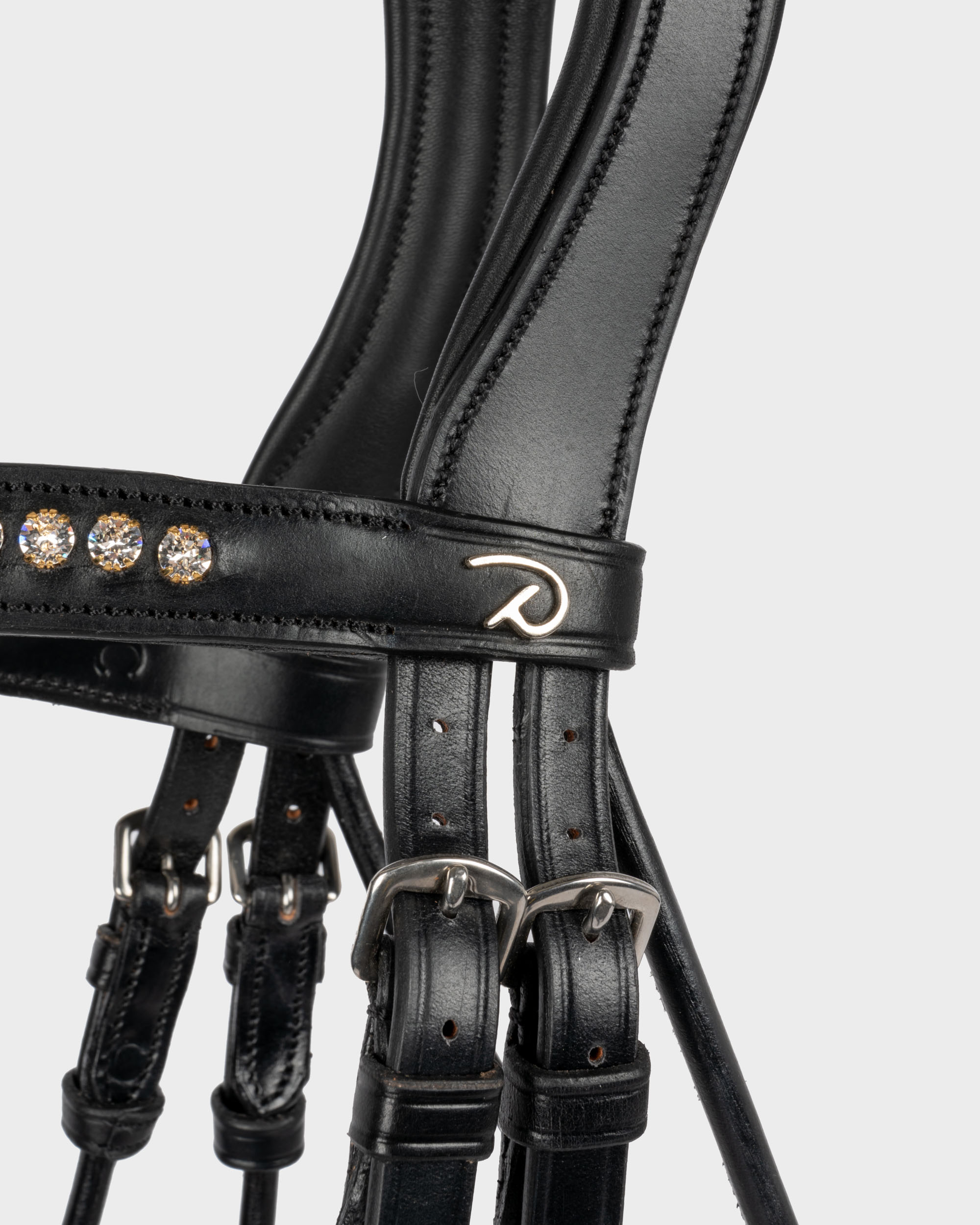 Bridle wide swedish patent leather in black Bridle wide swedish patent leather in black