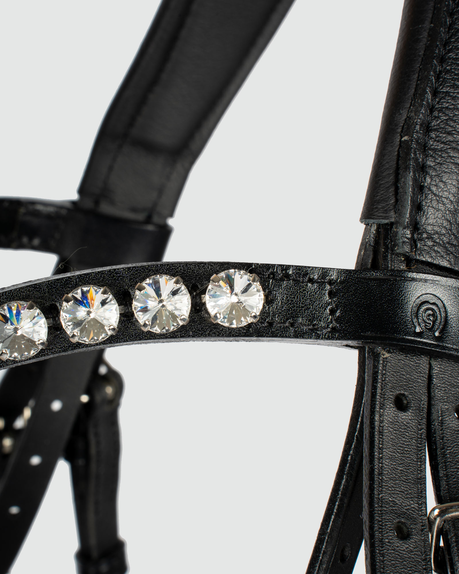 Bridle Tokyo Swedish Comfort XS feel good, browband Rivoli Crystal incl. 16mm web reins in black