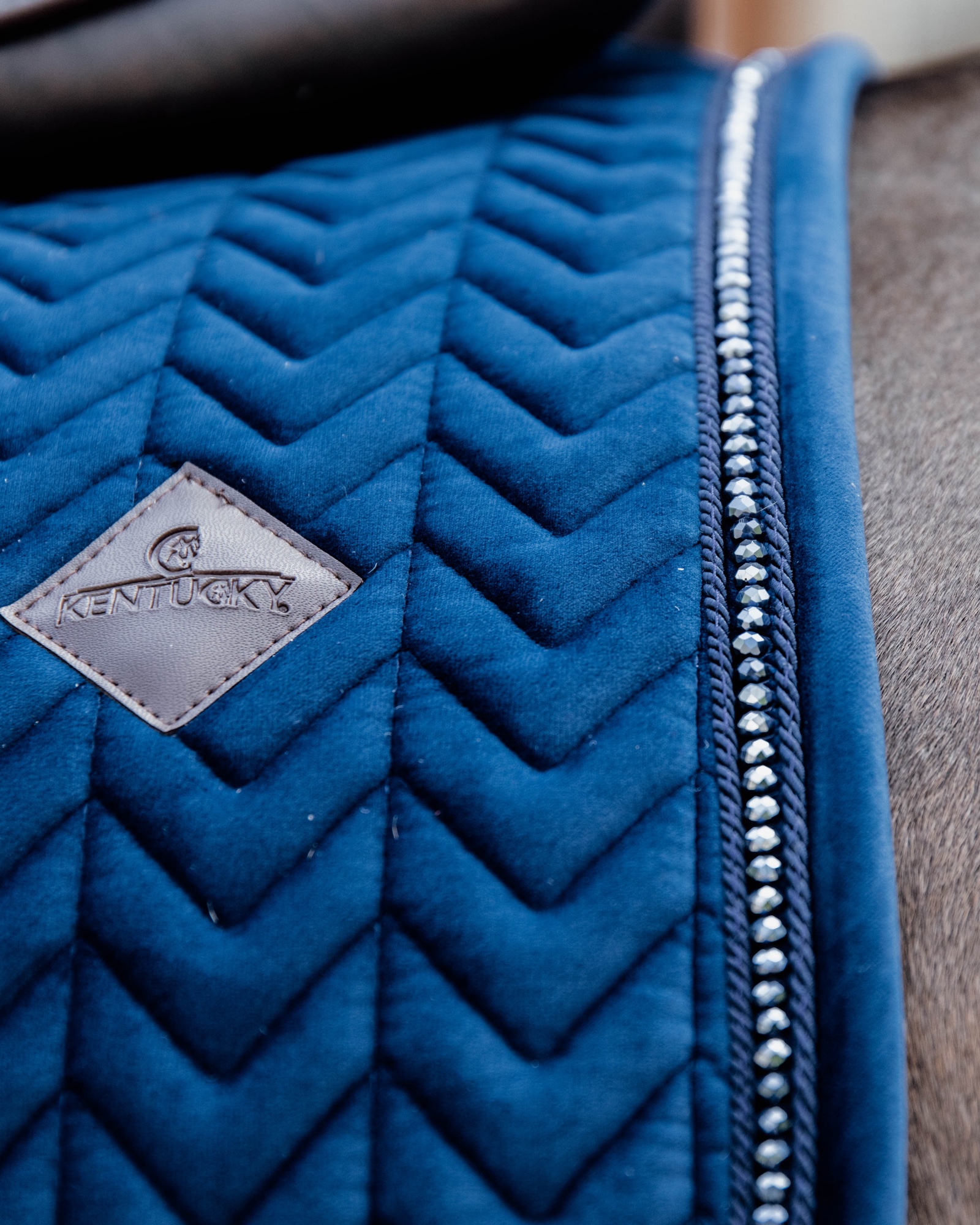 Dressage saddle pad Velvet Pearls