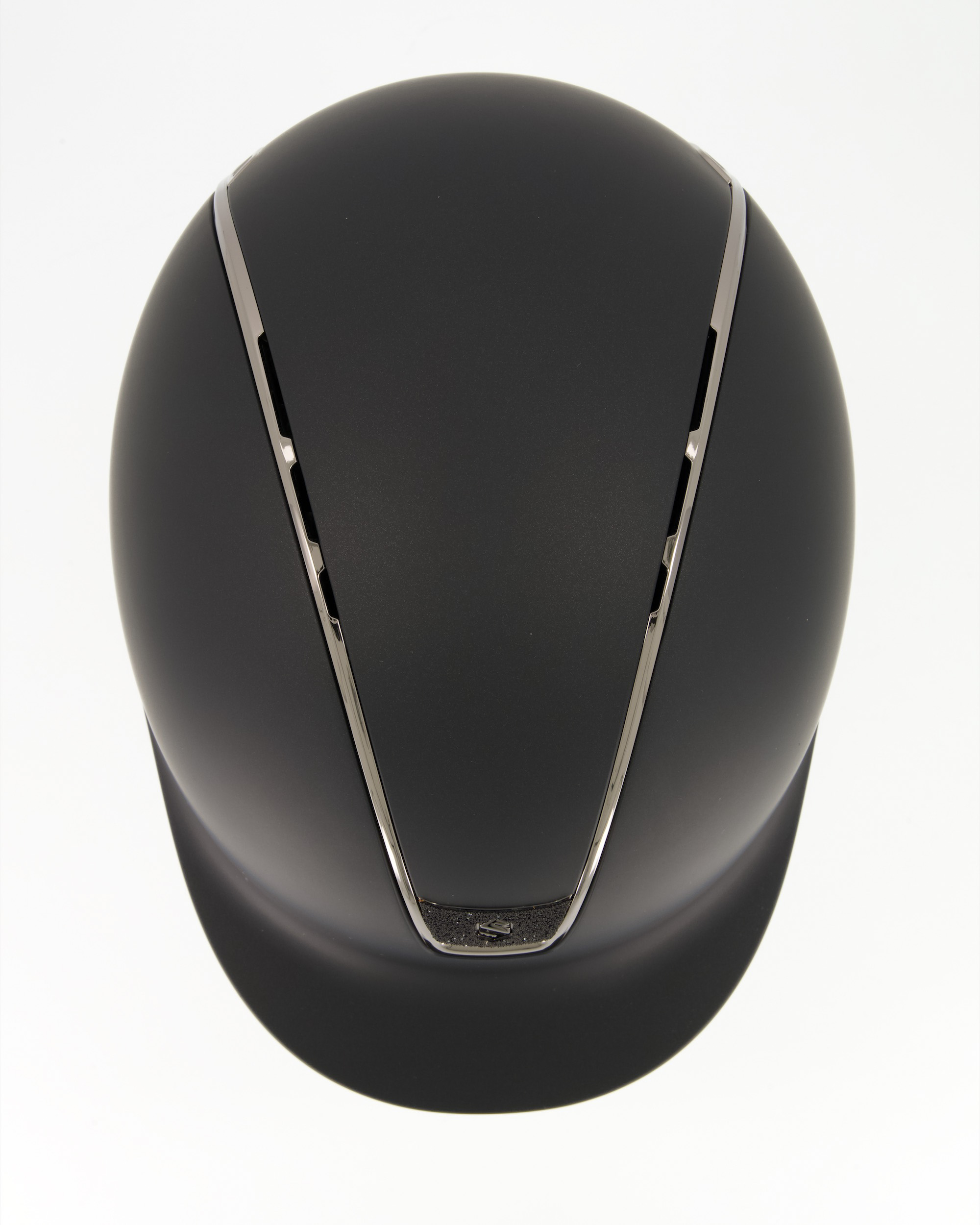 Riding helmet 2.0 Shadowmatt Trim Black Chrome Blason Crystal Fabric Black in black