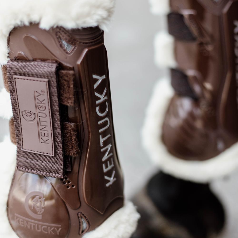 Vegan Fell Springgamaschen Velcro