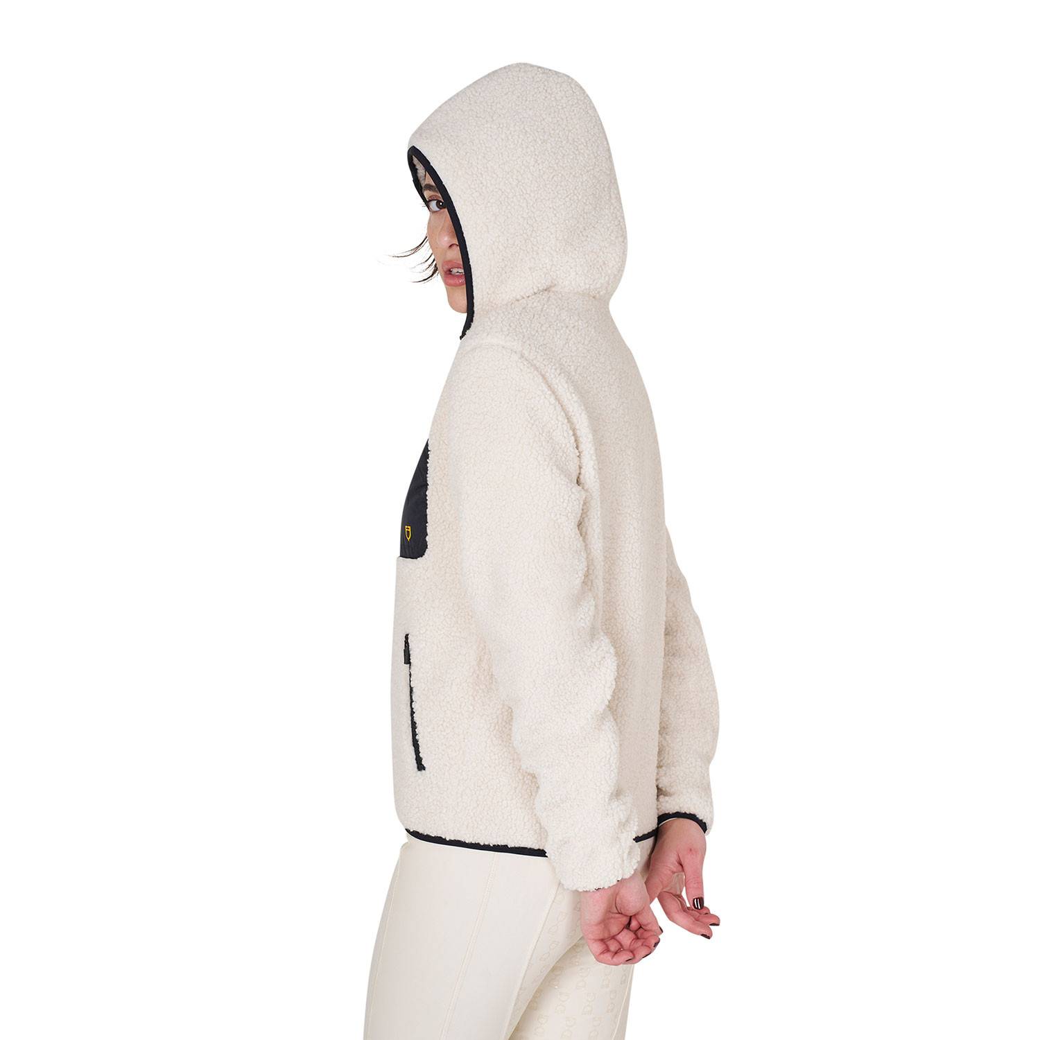 Damen-Fleece-Sweatshirt mit Fronttasche