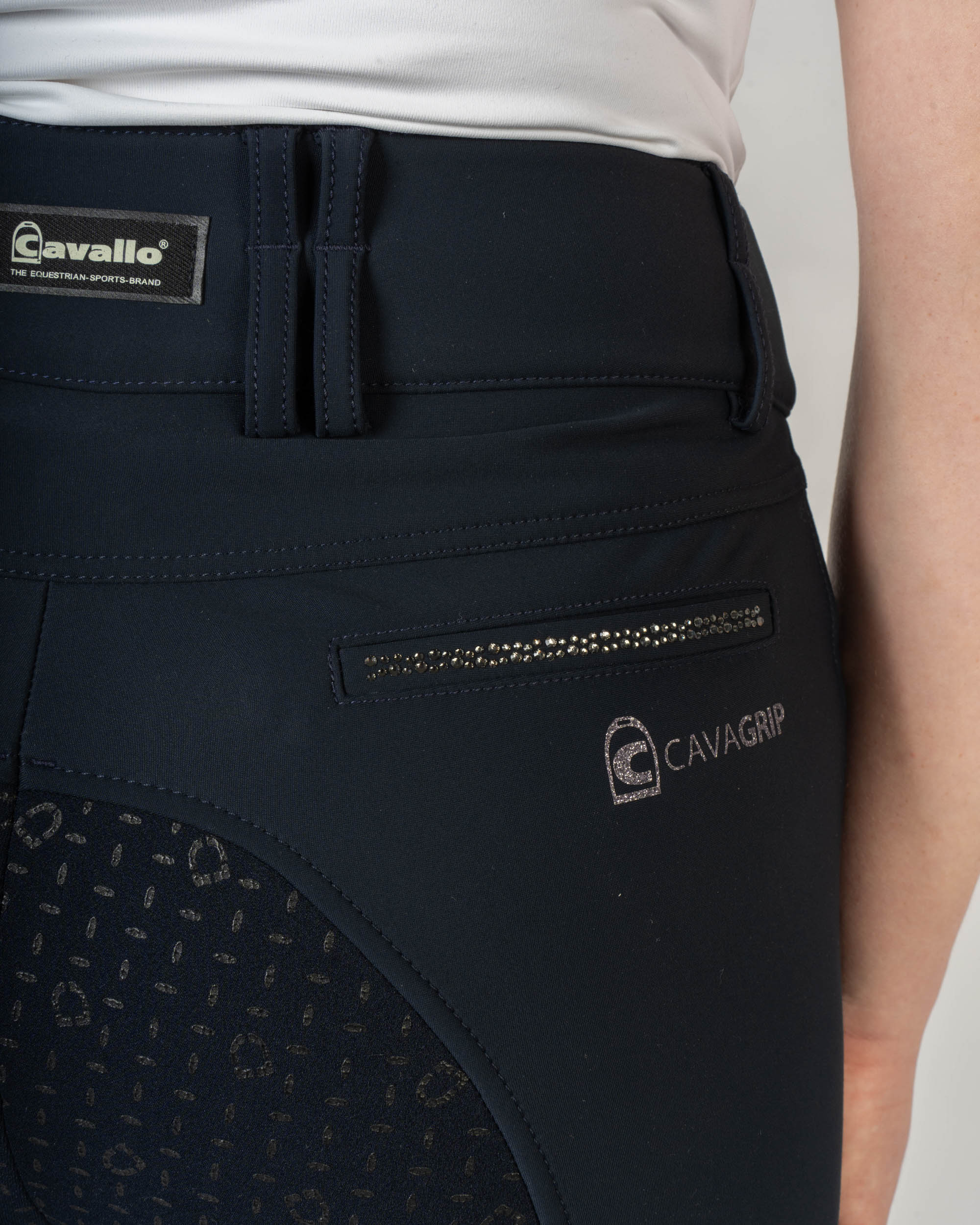 Riding breeches CAVALCeline full grip in darkblue
