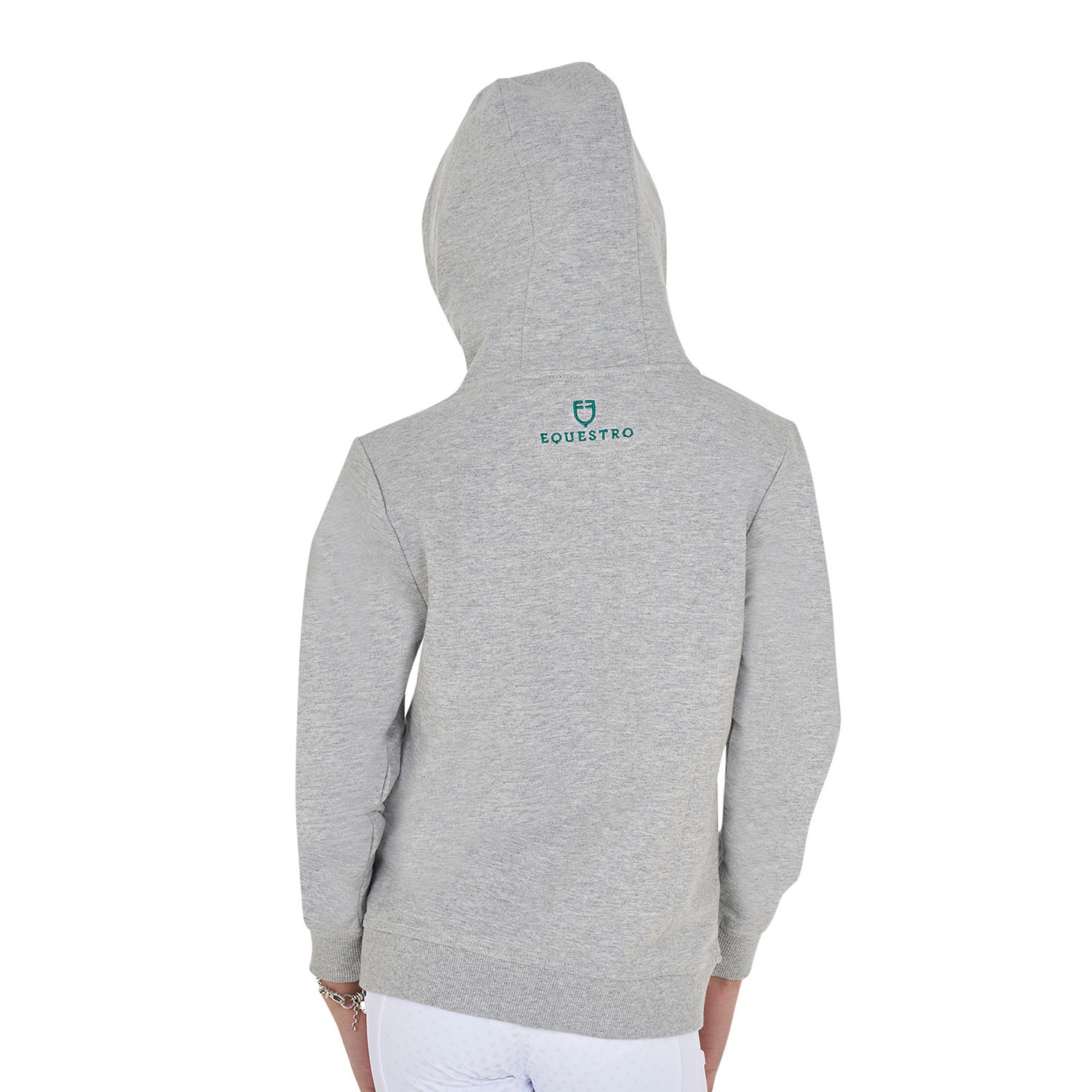 Kinder-Hoodie mit Reißverschluss und Schwamm-Schriftzug