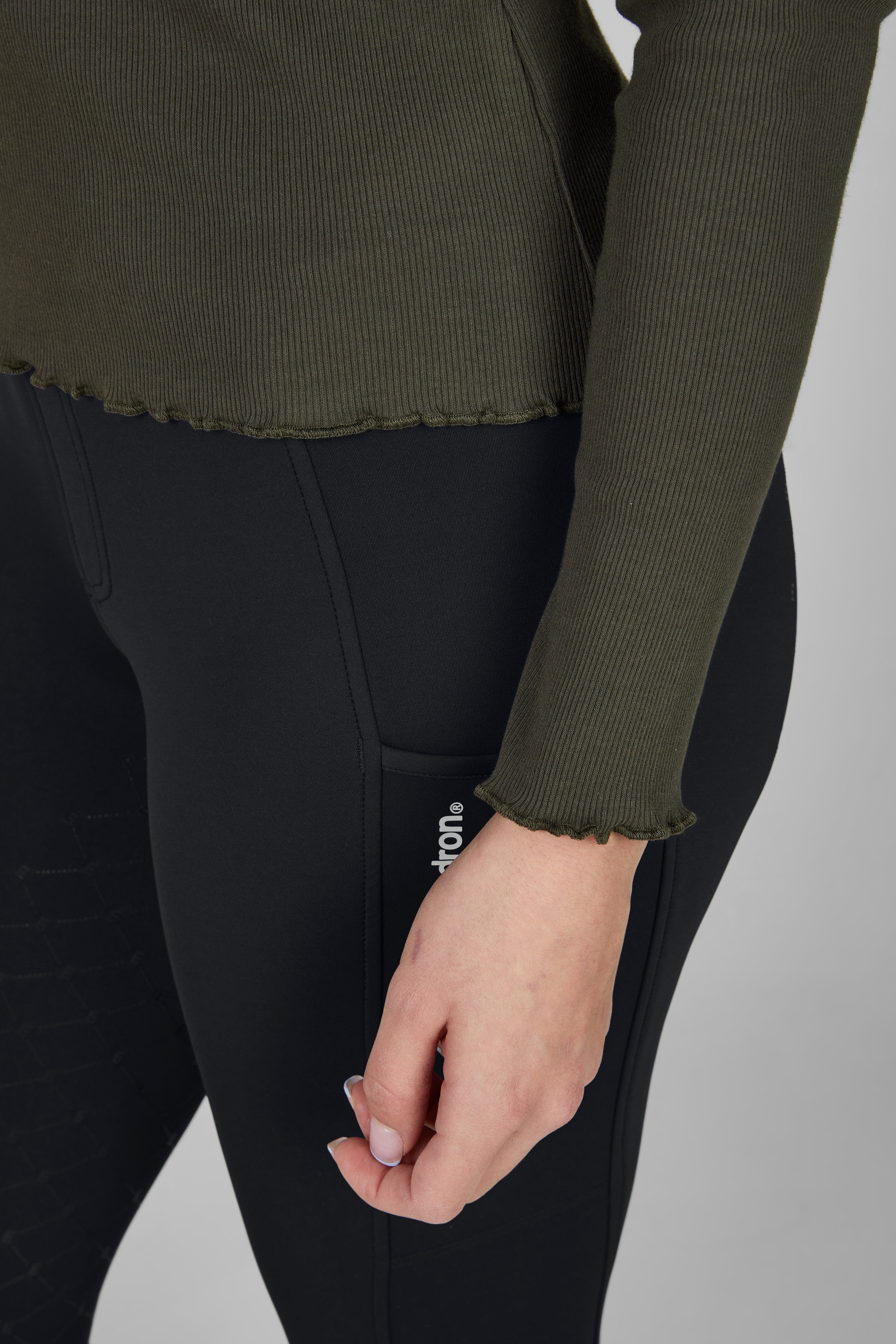 Rollkragenshirt Damen Rib Dynamic