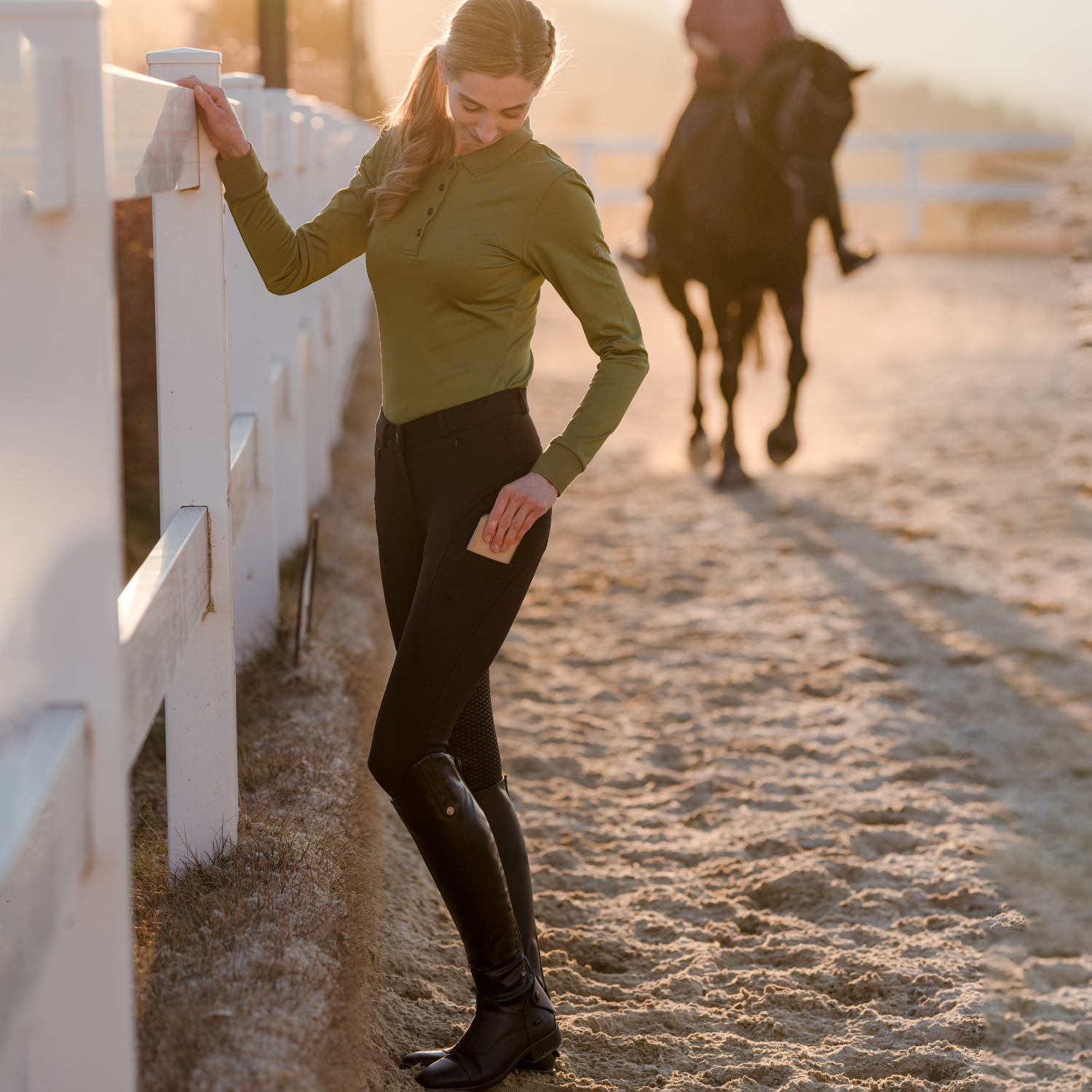 Reithose Damen Vanda Winter mit Vollgrip