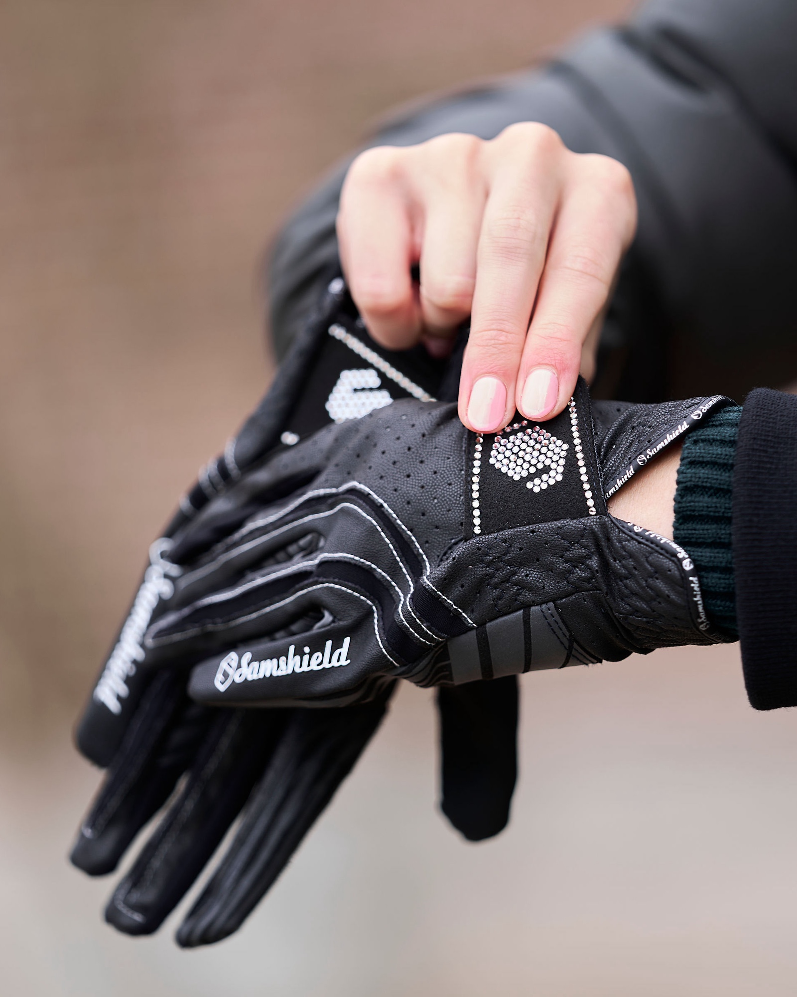 Riding glove V-Skin Swarovski