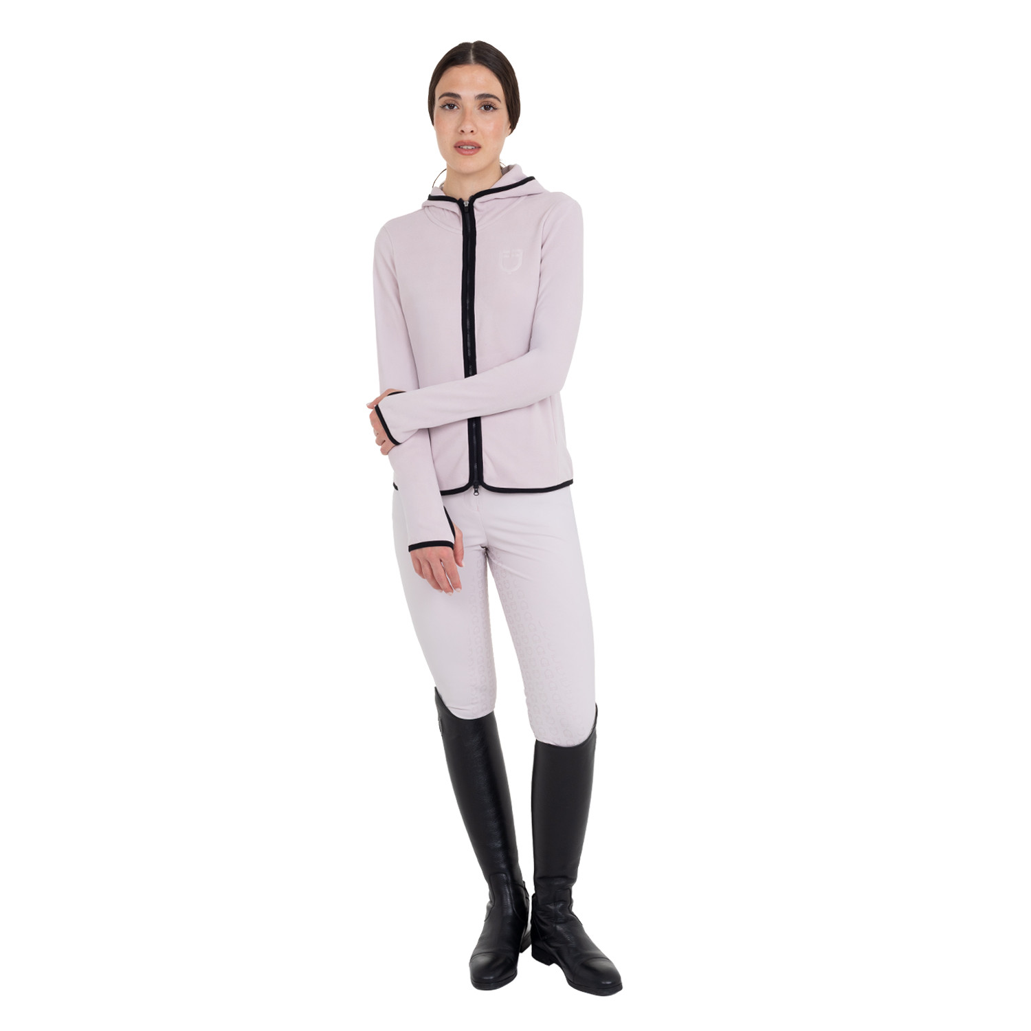 Damen-Fleece-Sweatshirt mit Reißverschluss