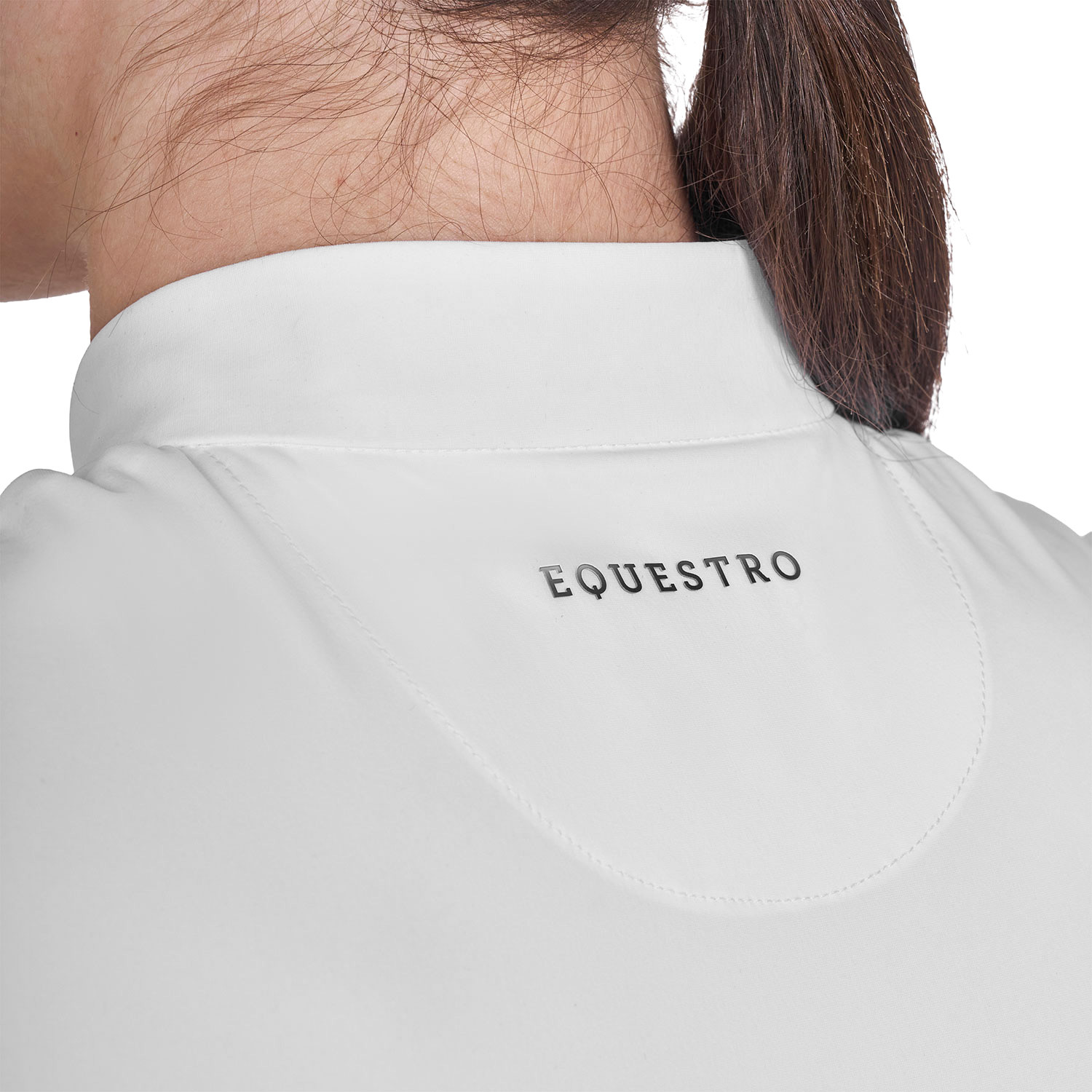 Damen-Trainingsshirt aus technischem Gewebe mit Mikrolöchern