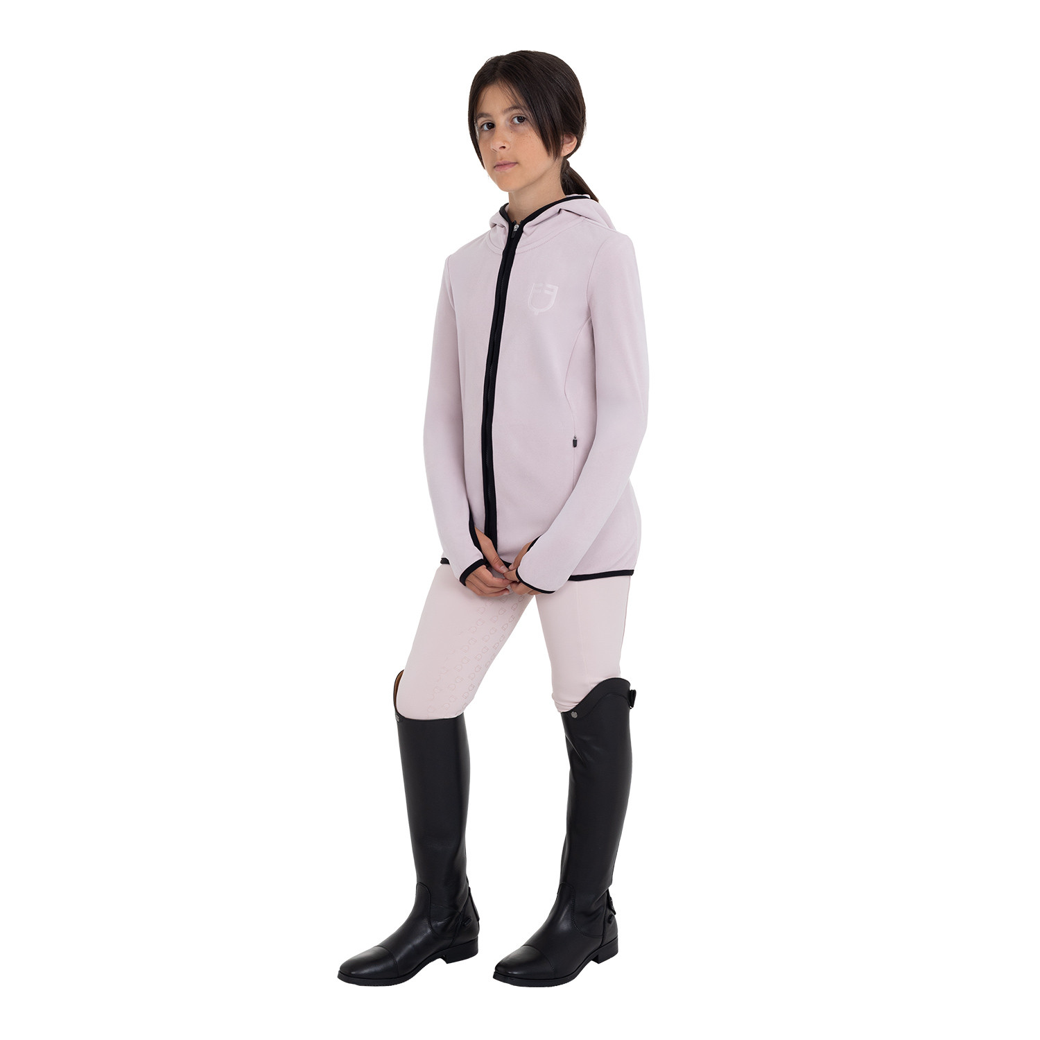 Kinder-Fleece-Hoodie Unisex mit Reißverschluss