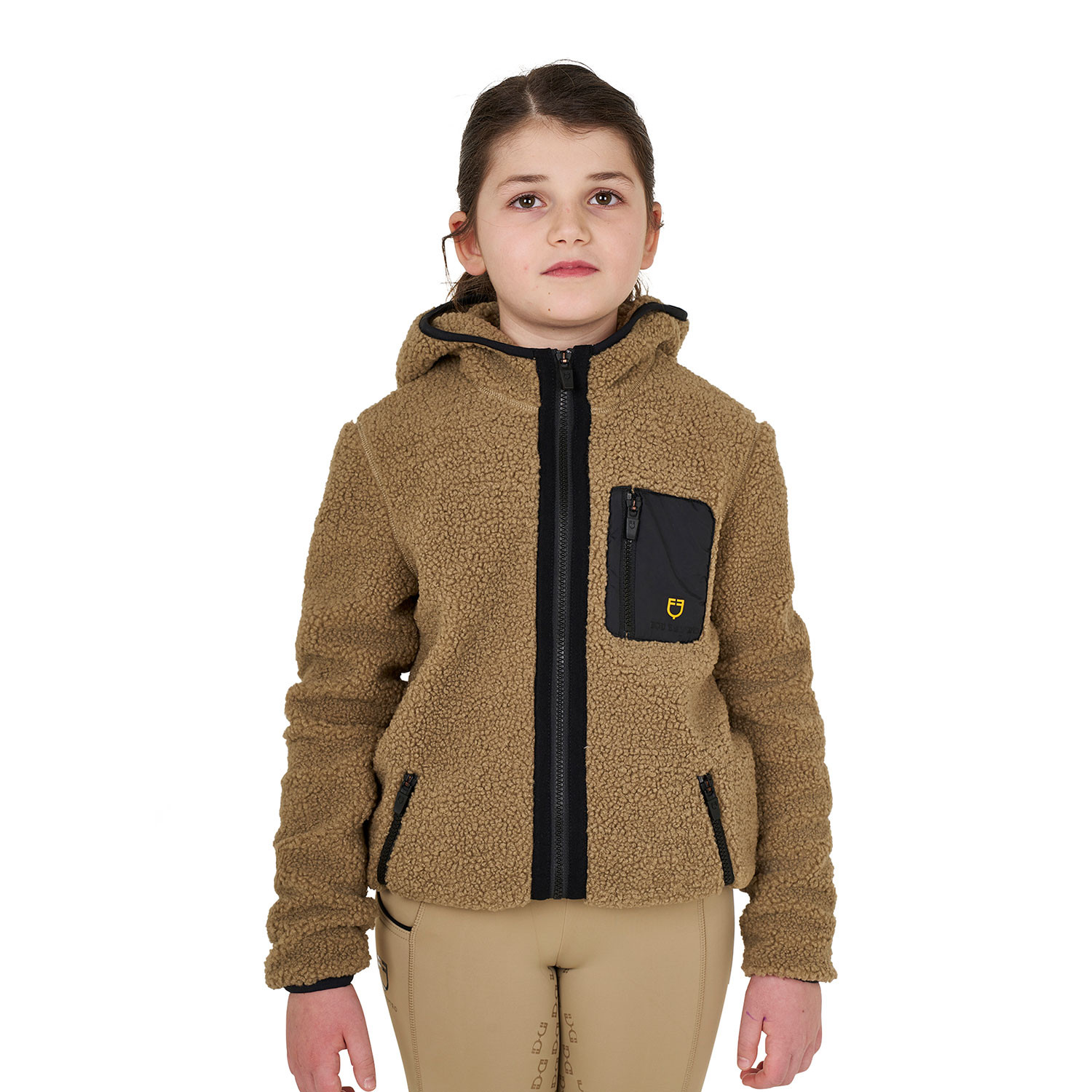 Kinder-Fleece-Sweatshirt mit Frontreißverschluss
