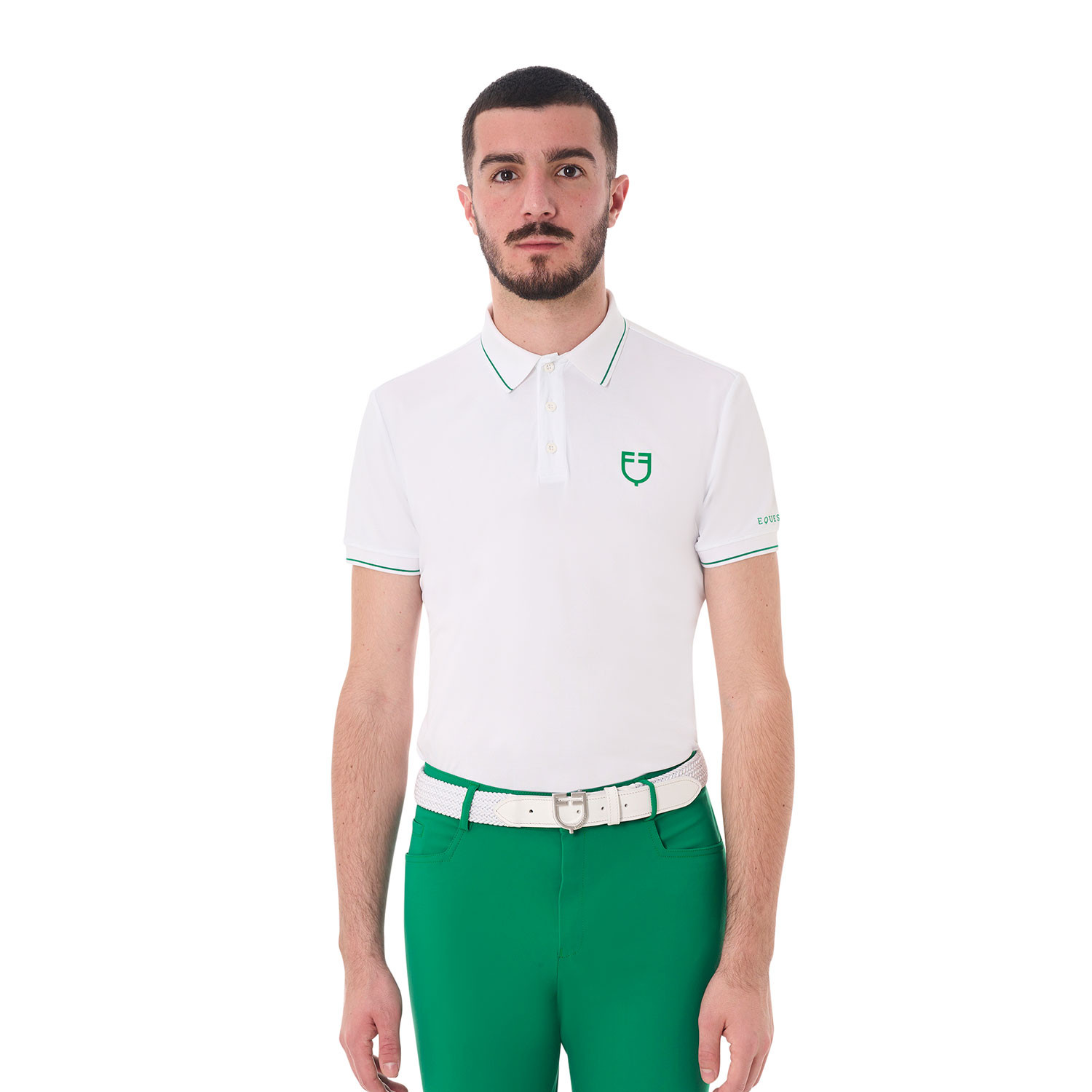 Herren-Trainingspolo mit kontrastierenden Details