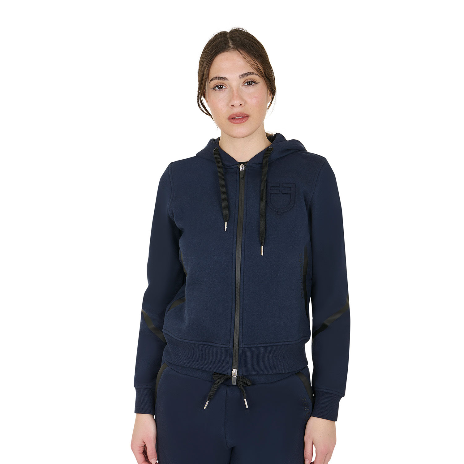 Hoodie Institutional für Damen mit Frontreißverschluss