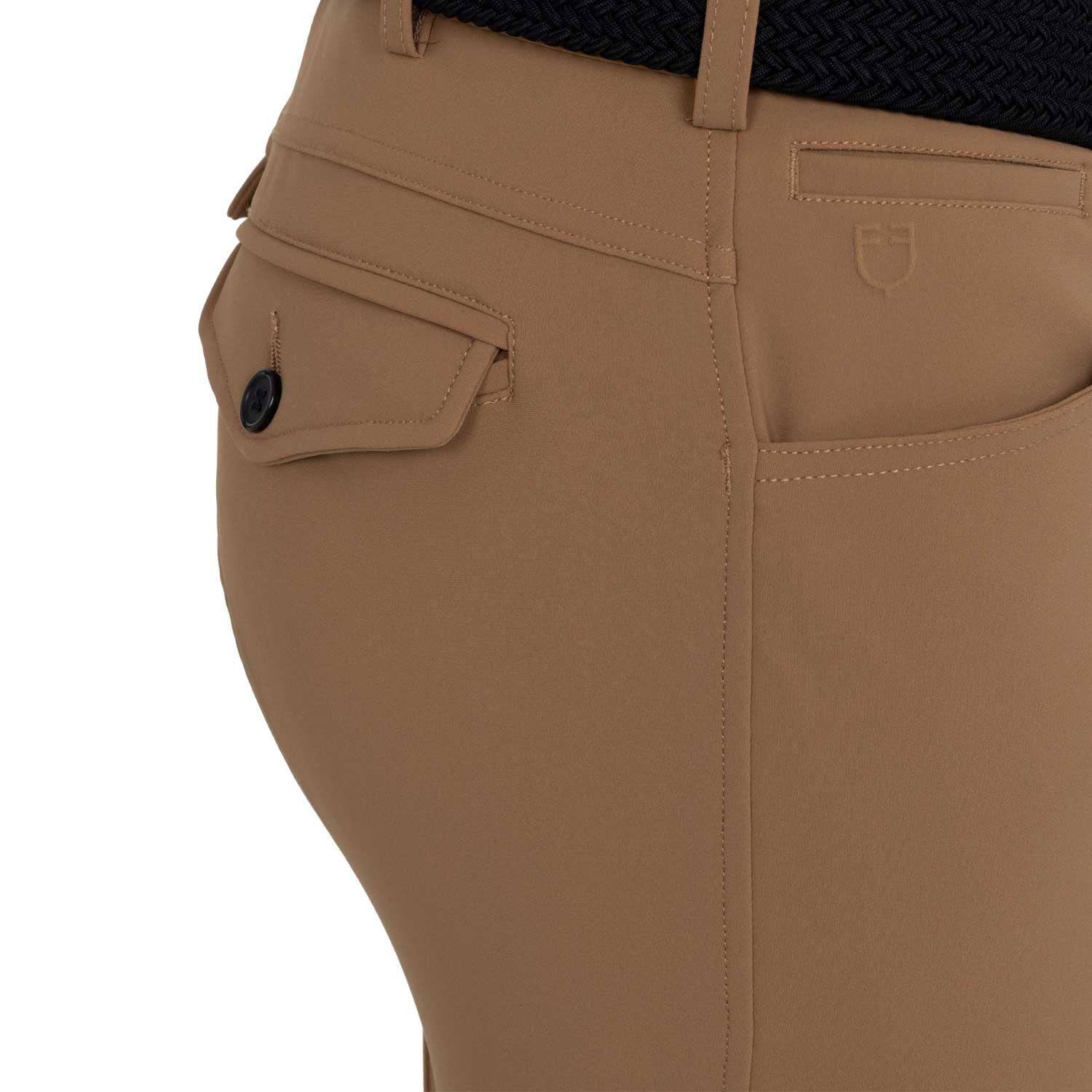 Heren rijbroek slim fit met kniegrip