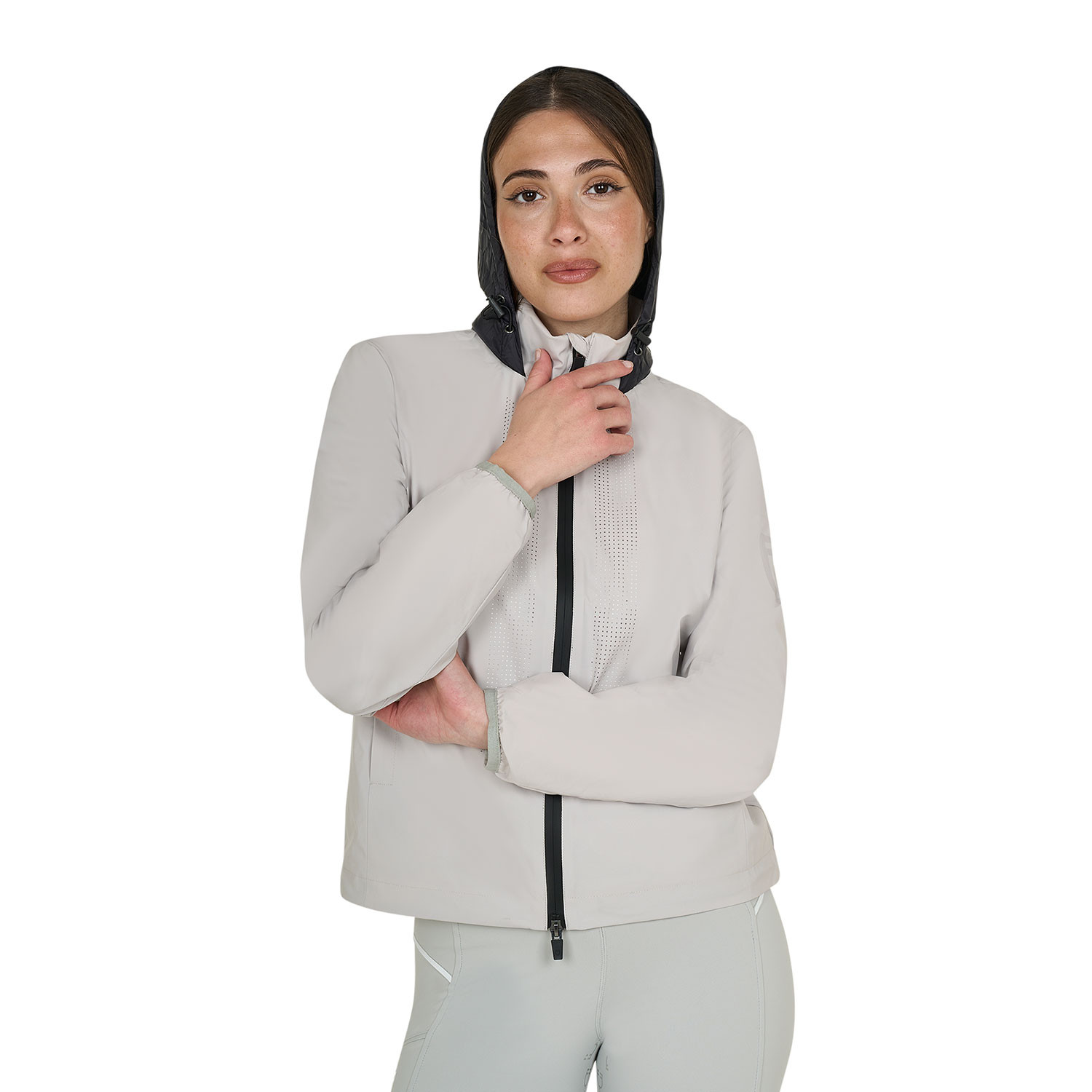 Softshelljacke für Damen mit Logo auf dem Rücken