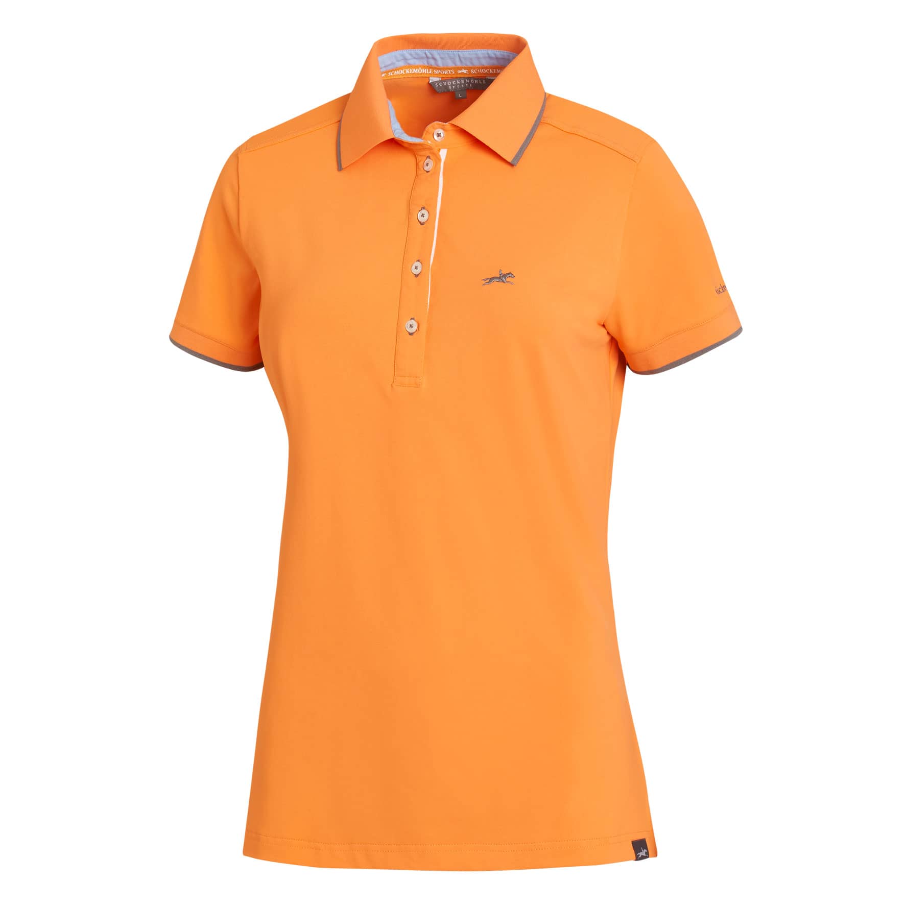 Poloshirt Damen Mirabella in orange