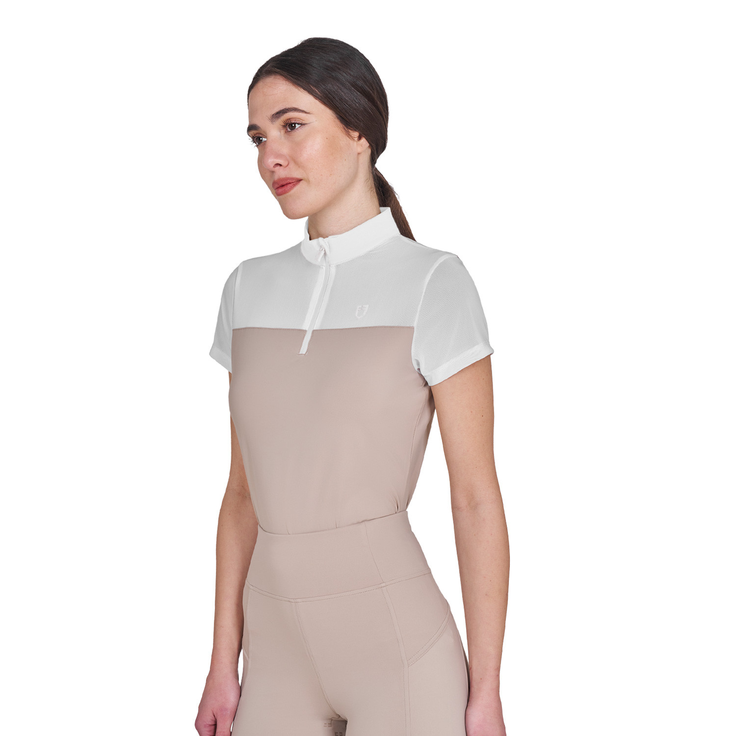 Damen-Trainingspolo mit Mesh-Einsätzen
