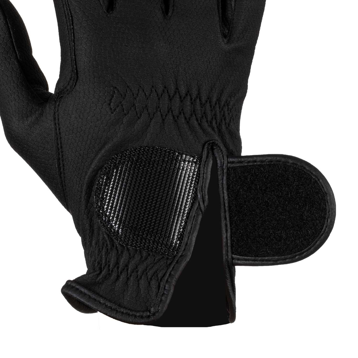 Gepolsterte Unisex-Handschuhe aus Kunstleder mit Klettverschluss