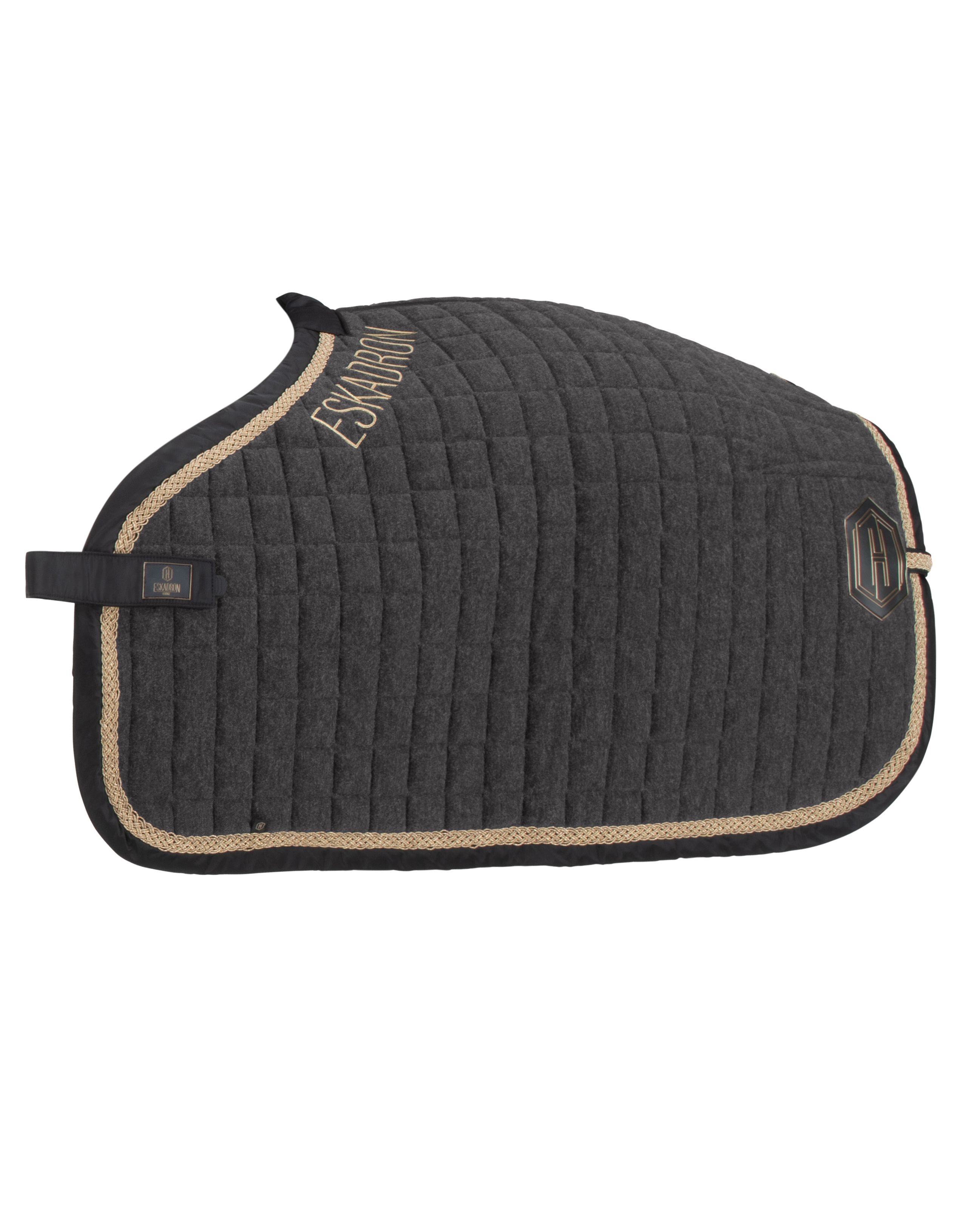 Saddle rug Acrylic Quilted Heritage in black