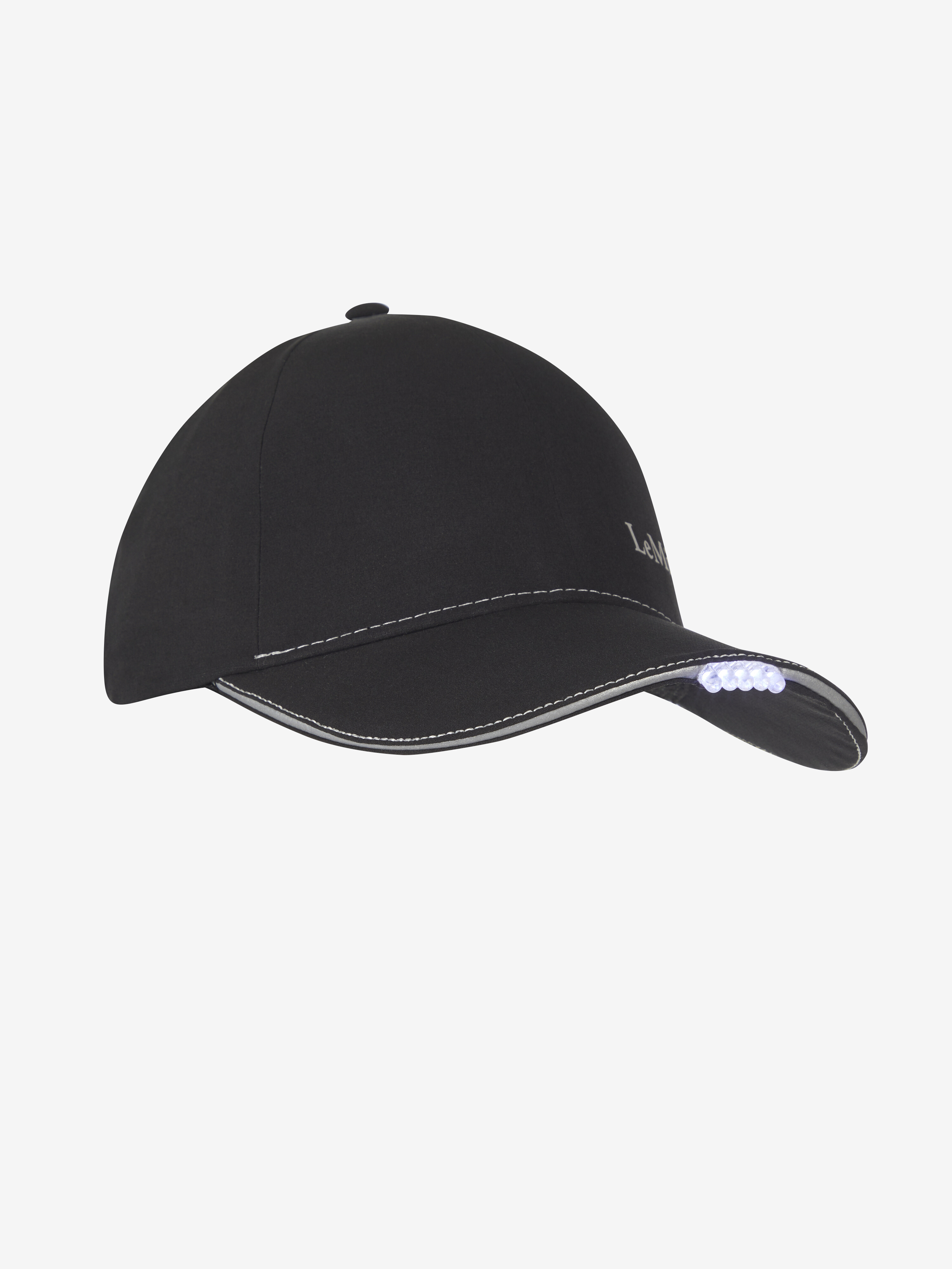Cap with lamp Black