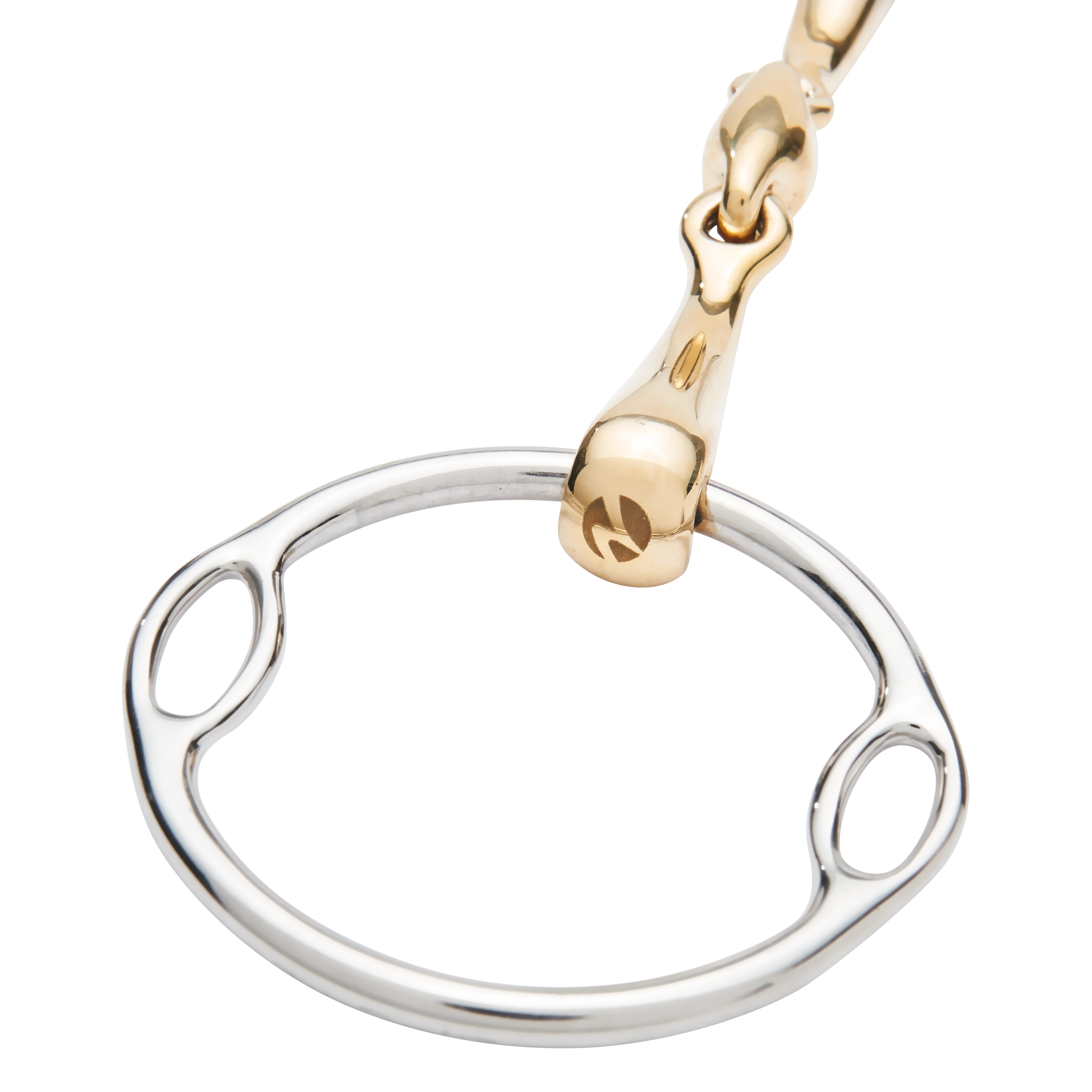 Mors simple Soft-Ring Kaugan®-Shaped, double brisure
