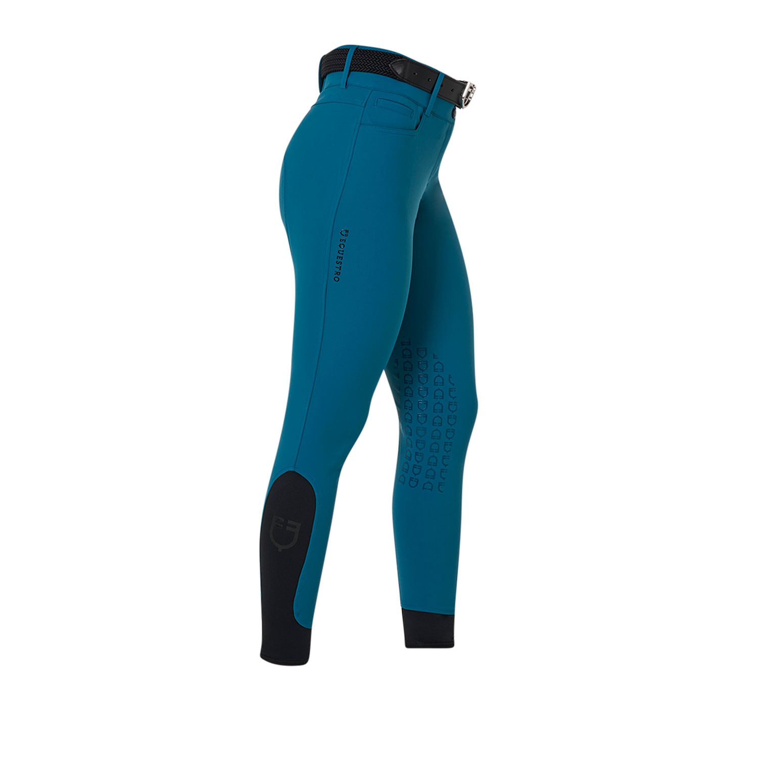 Damen-Reithose High-Waist mit Kniebesatz