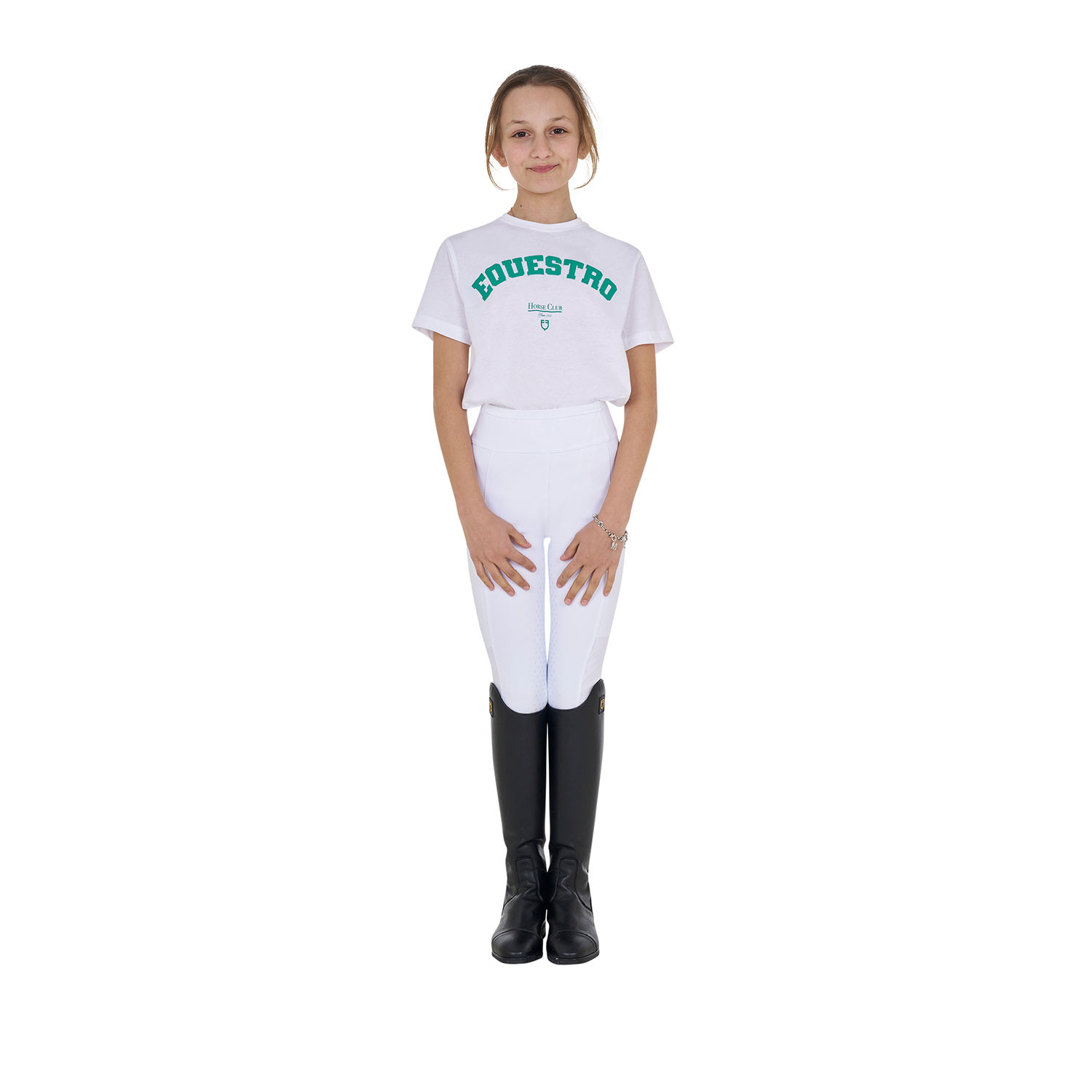 Mädchen-Baumwoll-T-Shirt Horse Club