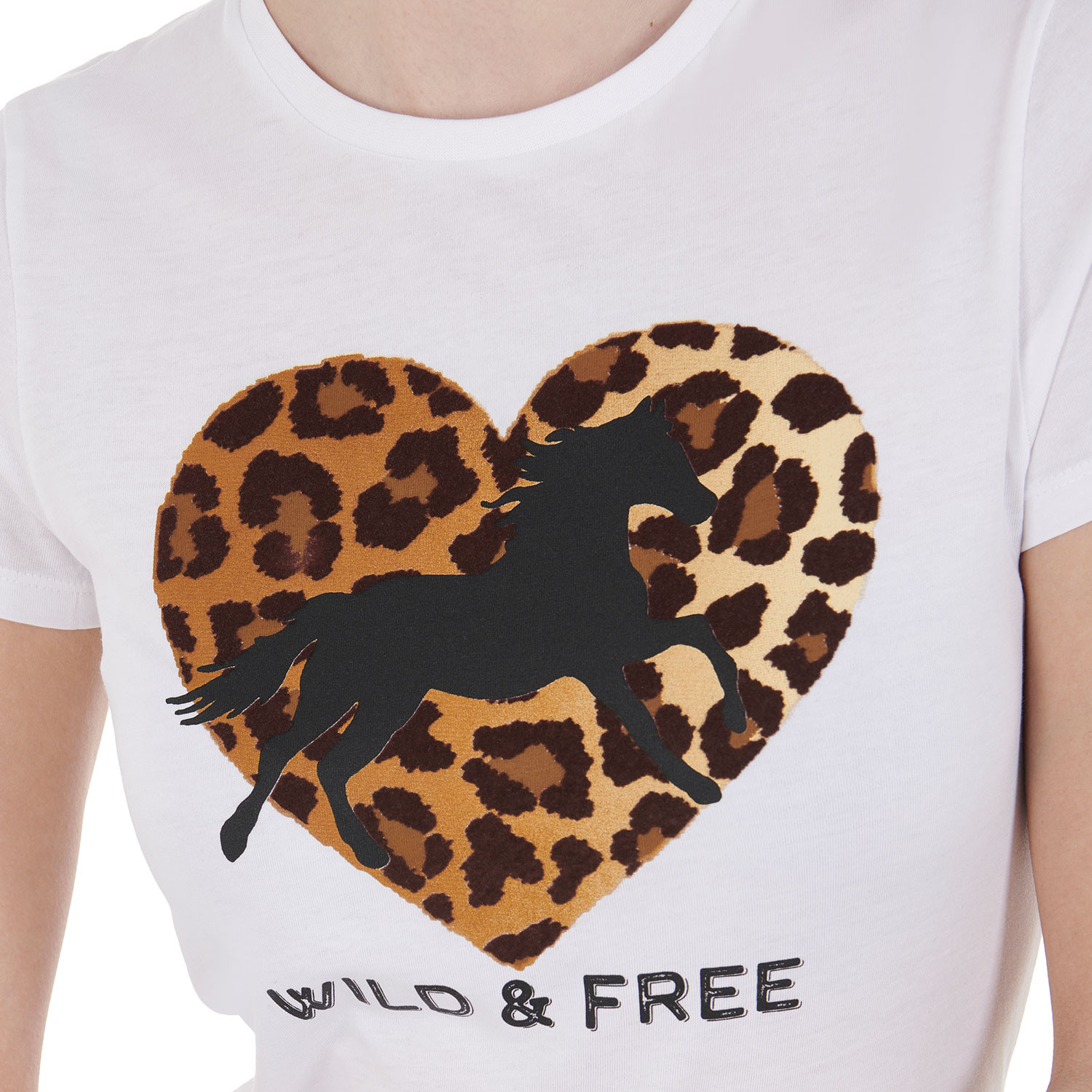 Damen-Baumwoll-T-Shirt Wild & Free