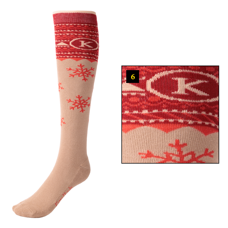 Knee socks "KavalSocks Christmas"-1P.