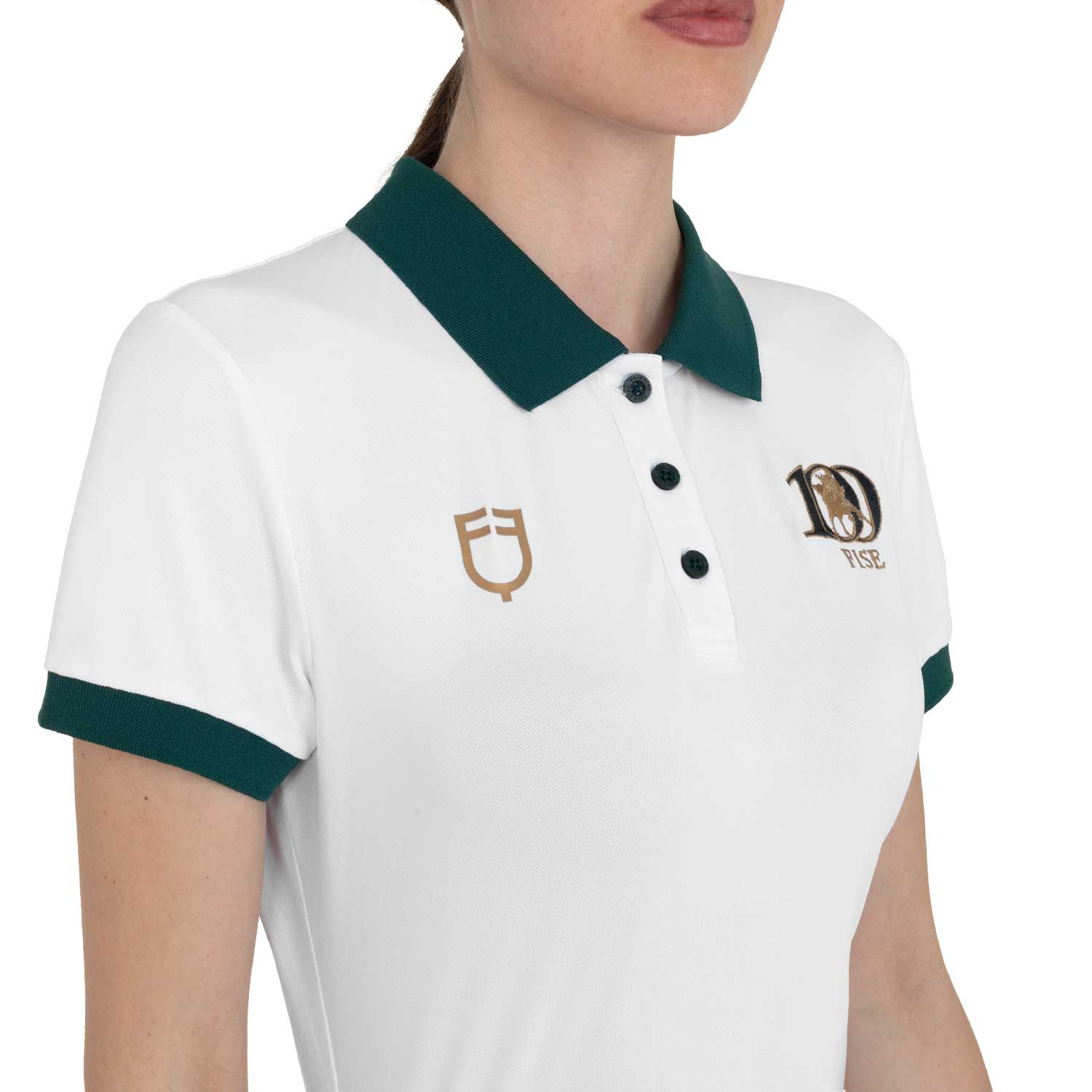 Trainingspoloshirt mit drei Knöpfen X FISE 100