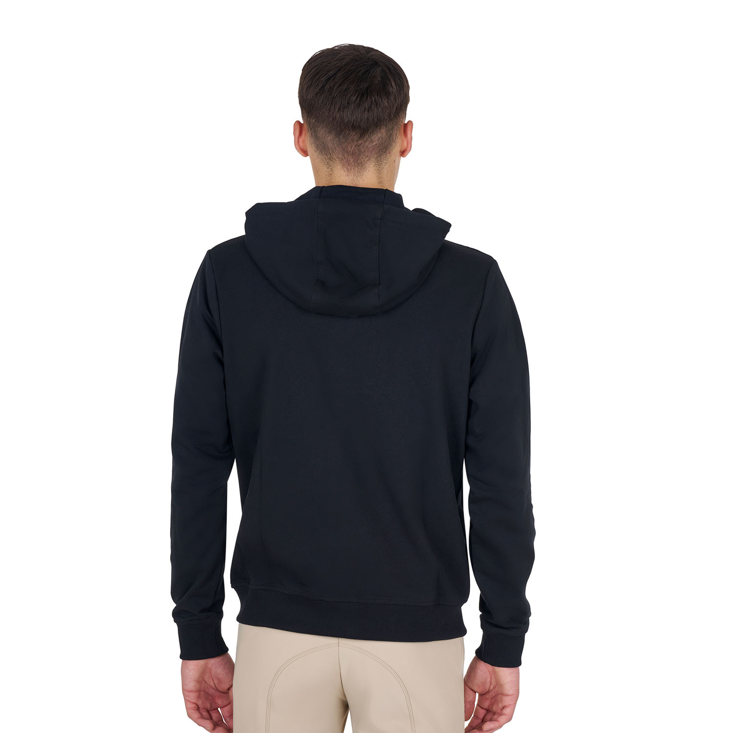 Sweatshirt für Herren mit verstellbarer Kapuze und Reißverschluss