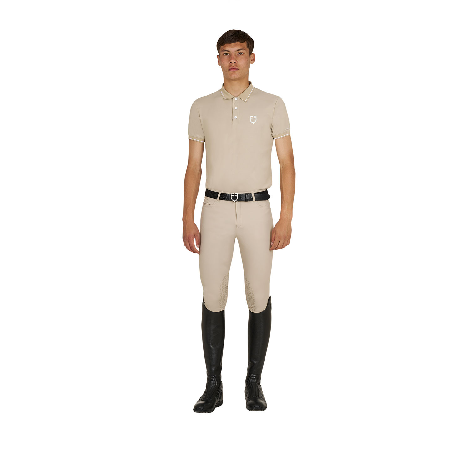 Herren-Trainingspolo mit kontrastierenden Details