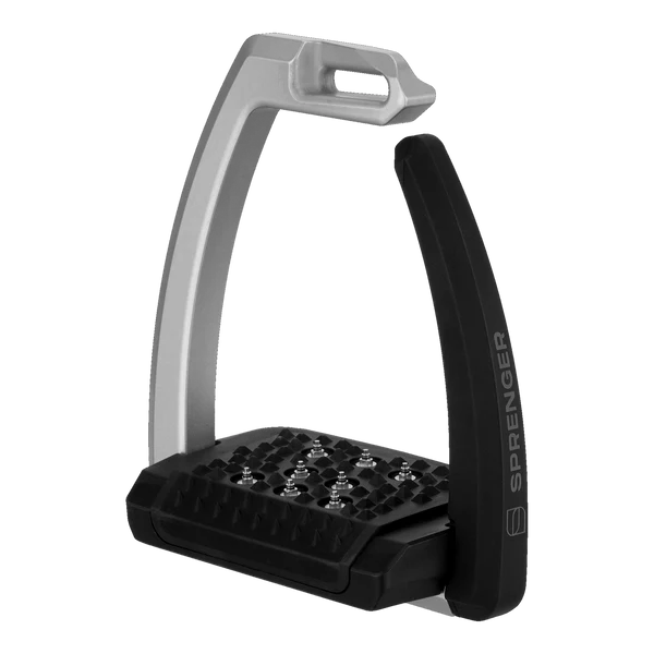 AERO-Steigbügel mit Spikes, 120 mm Trittweite