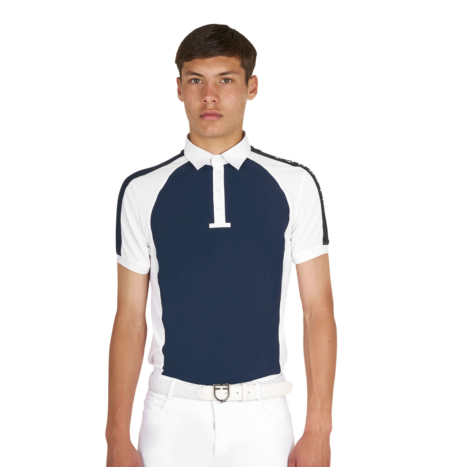 Schmal geschnittenes Turnier-Poloshirt für Herren mit vier Knöpfen
