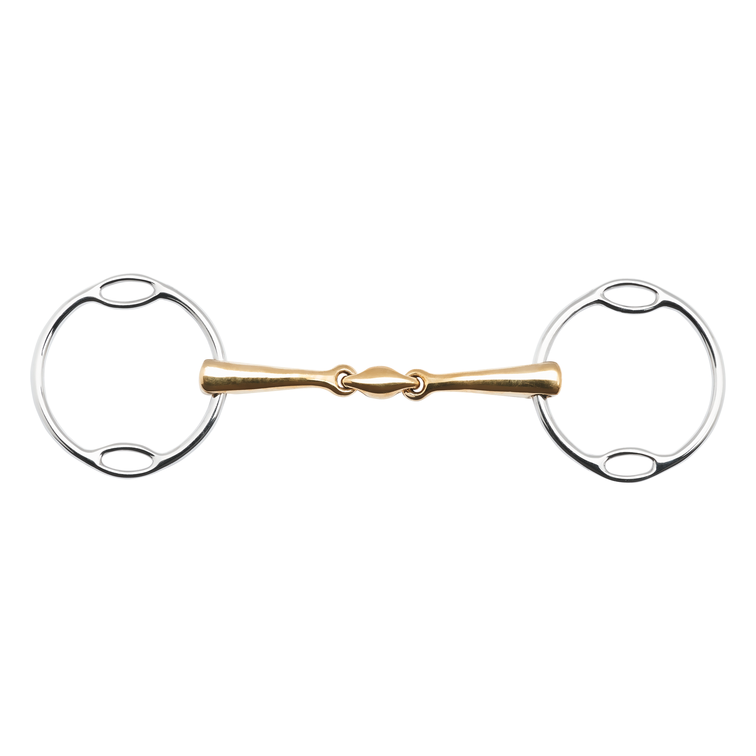 Mors simple Soft-Ring Kaugan®-Shaped, double brisure