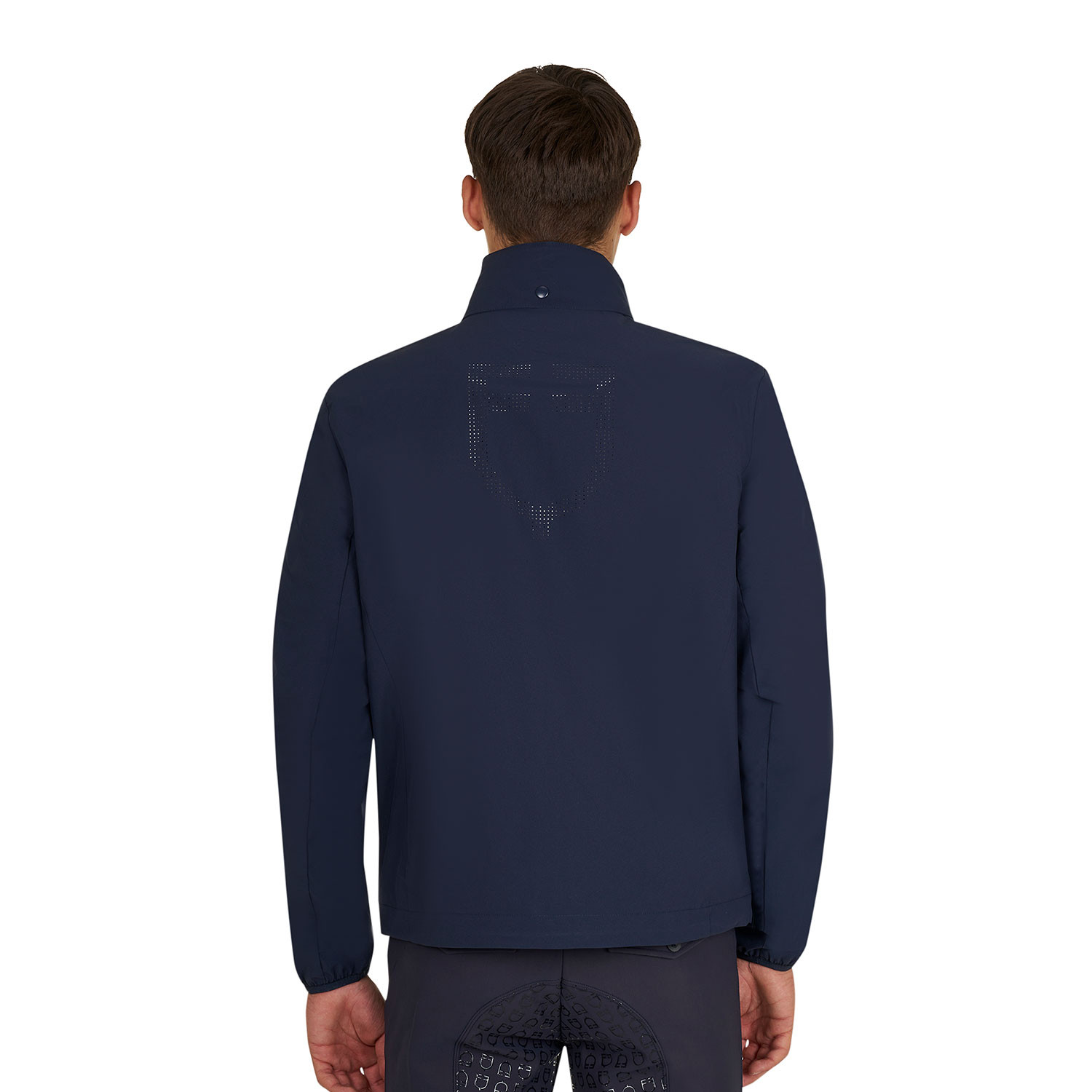 Herren-Softshelljacke mit Rückenlogo